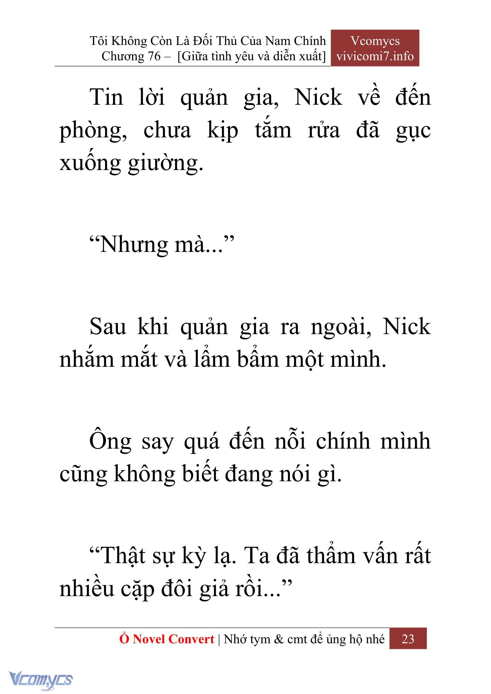[Novel] Tôi Không Còn Là Đối Thủ Của Nam Chính Chapter  76 - 25
