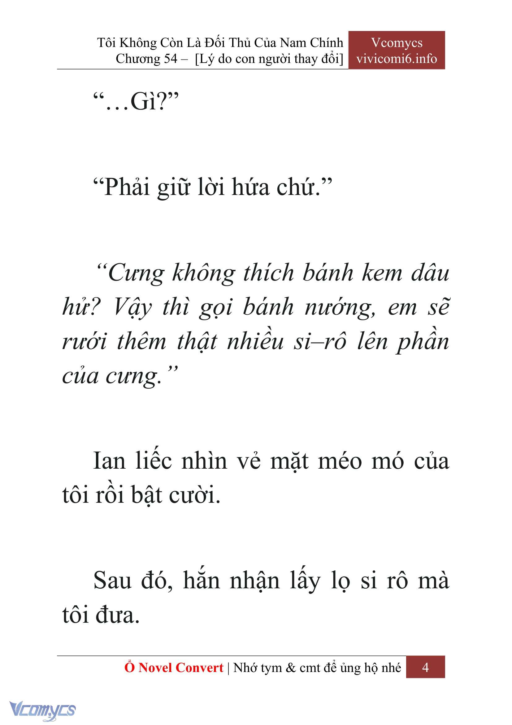 [Novel] Tôi Không Còn Là Đối Thủ Của Nam Chính Chapter  54 - 6