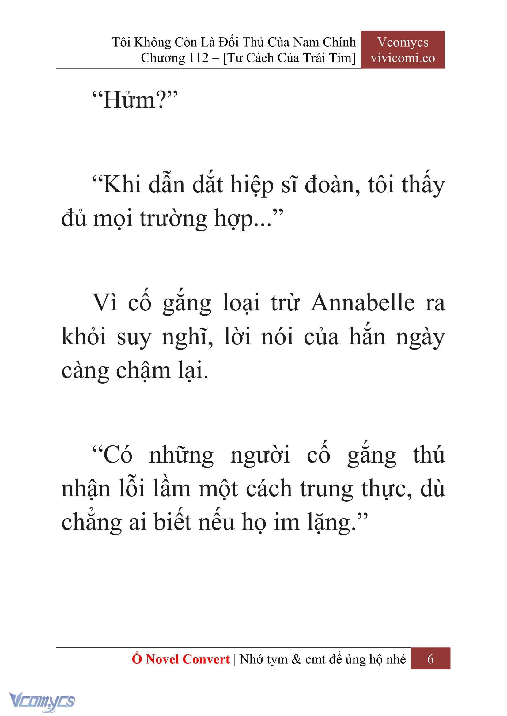 [Novel] Tôi Không Còn Là Đối Thủ Của Nam Chính Chapter  112 - 8