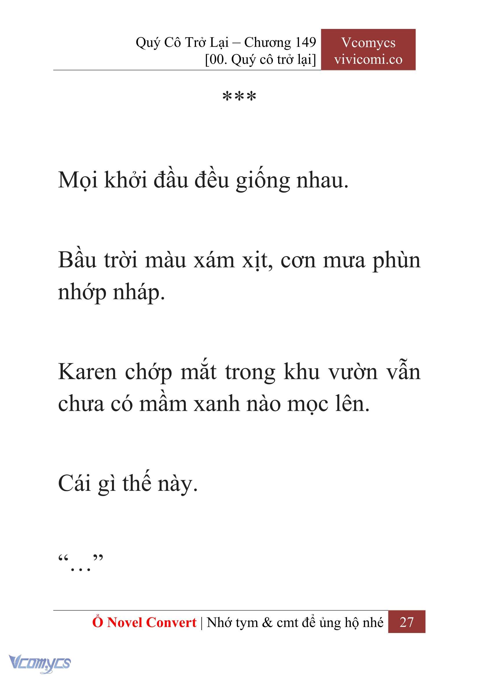 [Novel] Quý Cô Trở Lại Chapter  149 - 29