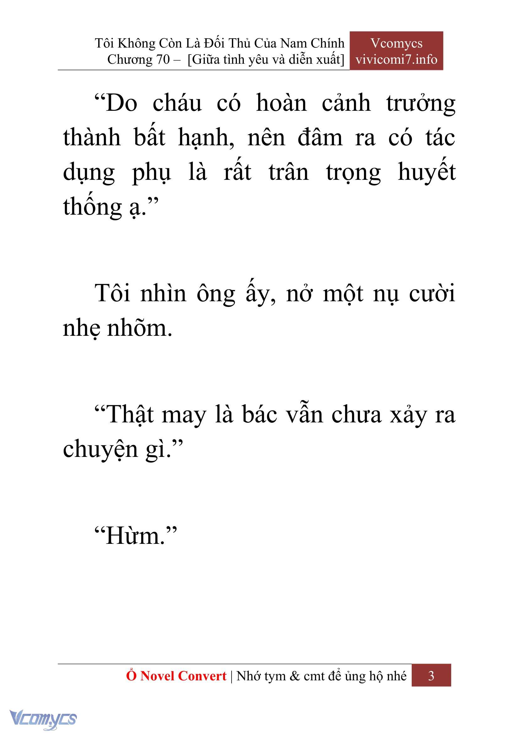 [Novel] Tôi Không Còn Là Đối Thủ Của Nam Chính Chapter  70 - 5