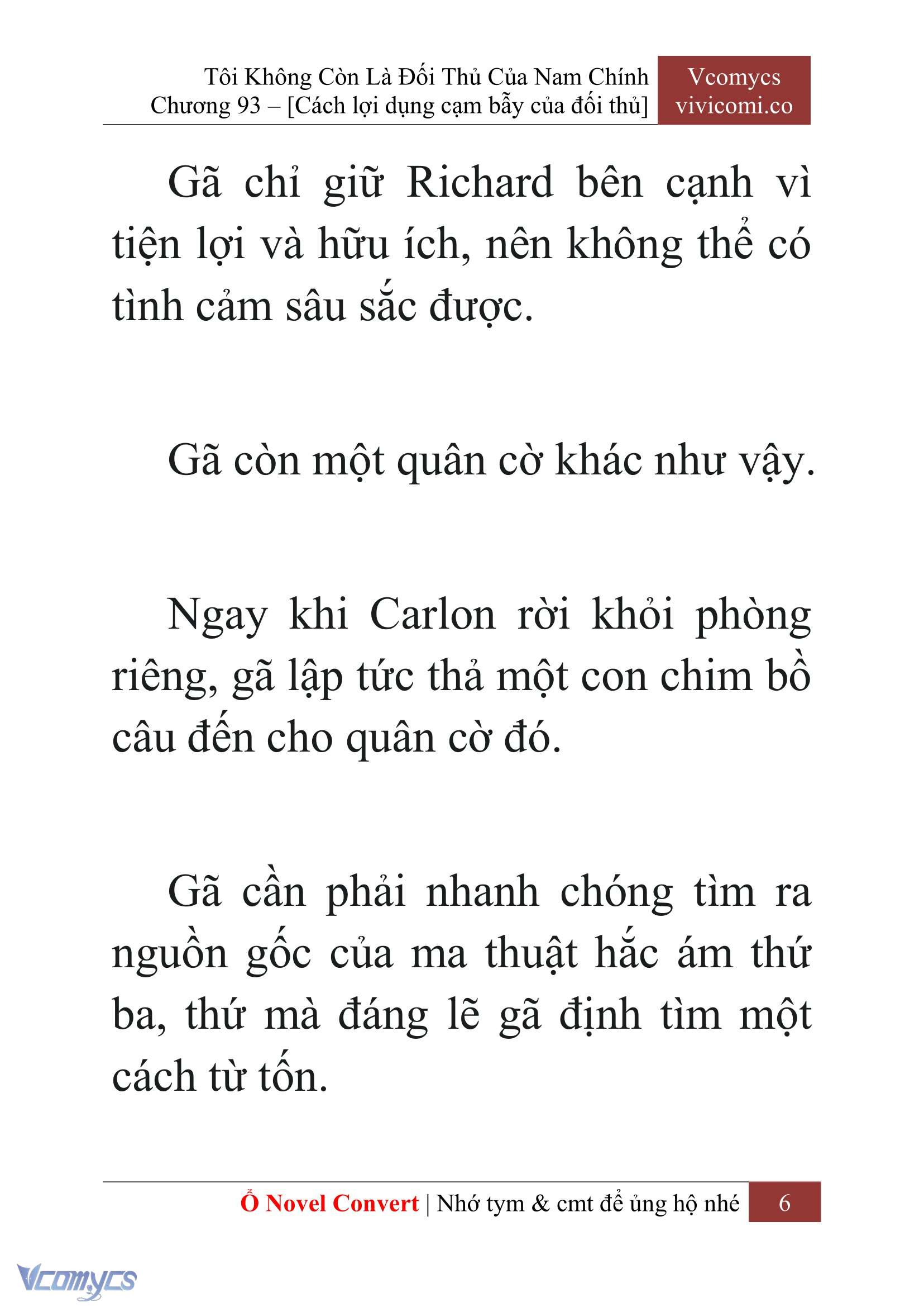 [Novel] Tôi Không Còn Là Đối Thủ Của Nam Chính Chapter  93 - 8