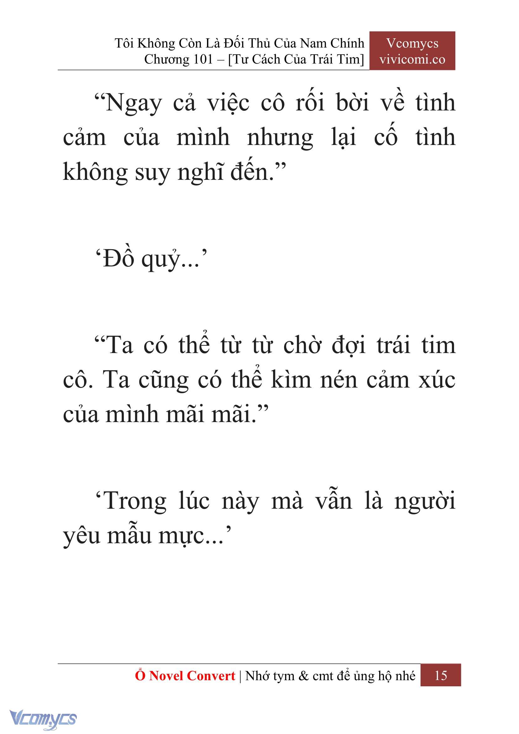 [Novel] Tôi Không Còn Là Đối Thủ Của Nam Chính Chapter  101 - 17