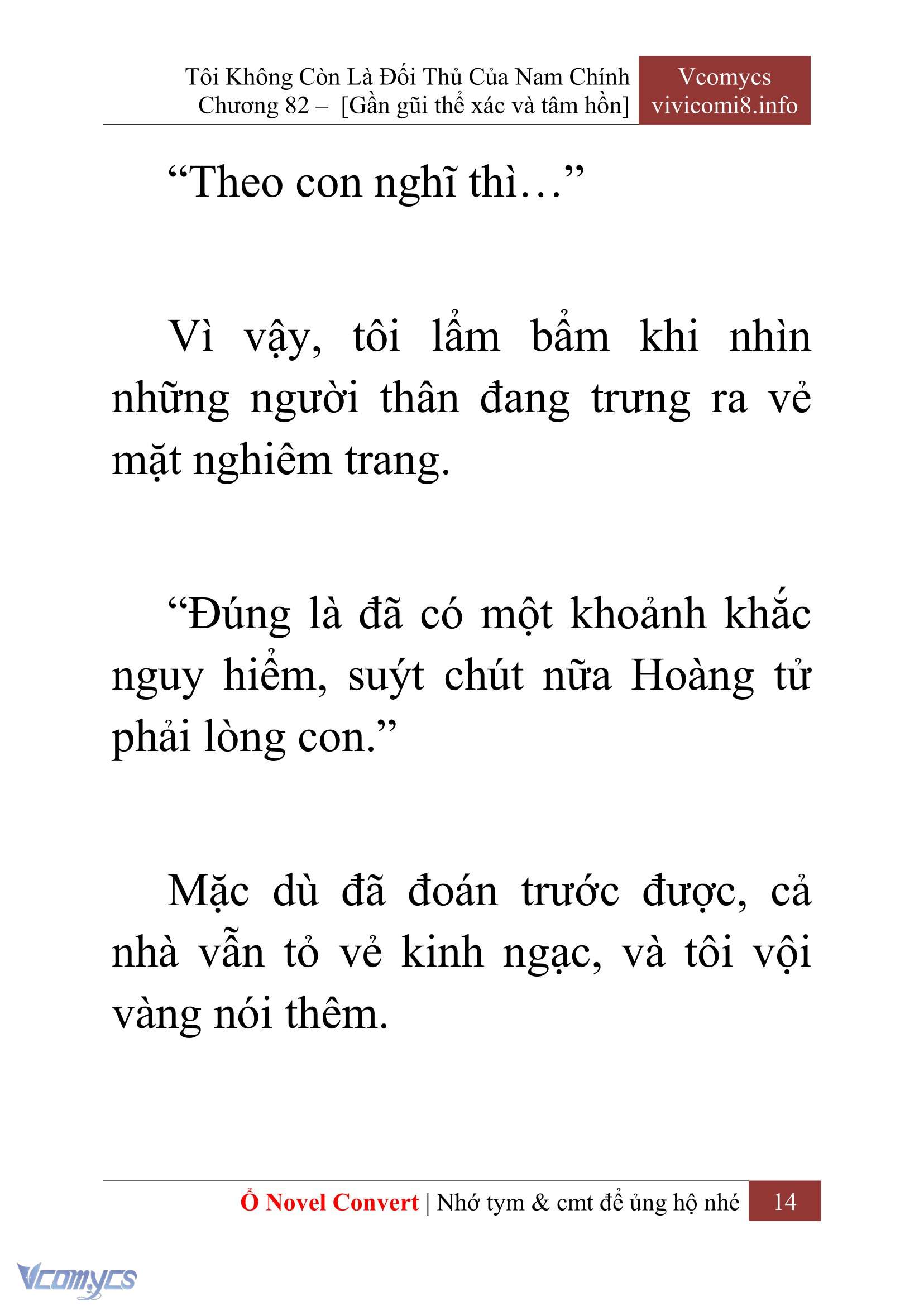 [Novel] Tôi Không Còn Là Đối Thủ Của Nam Chính Chapter  82 - 16