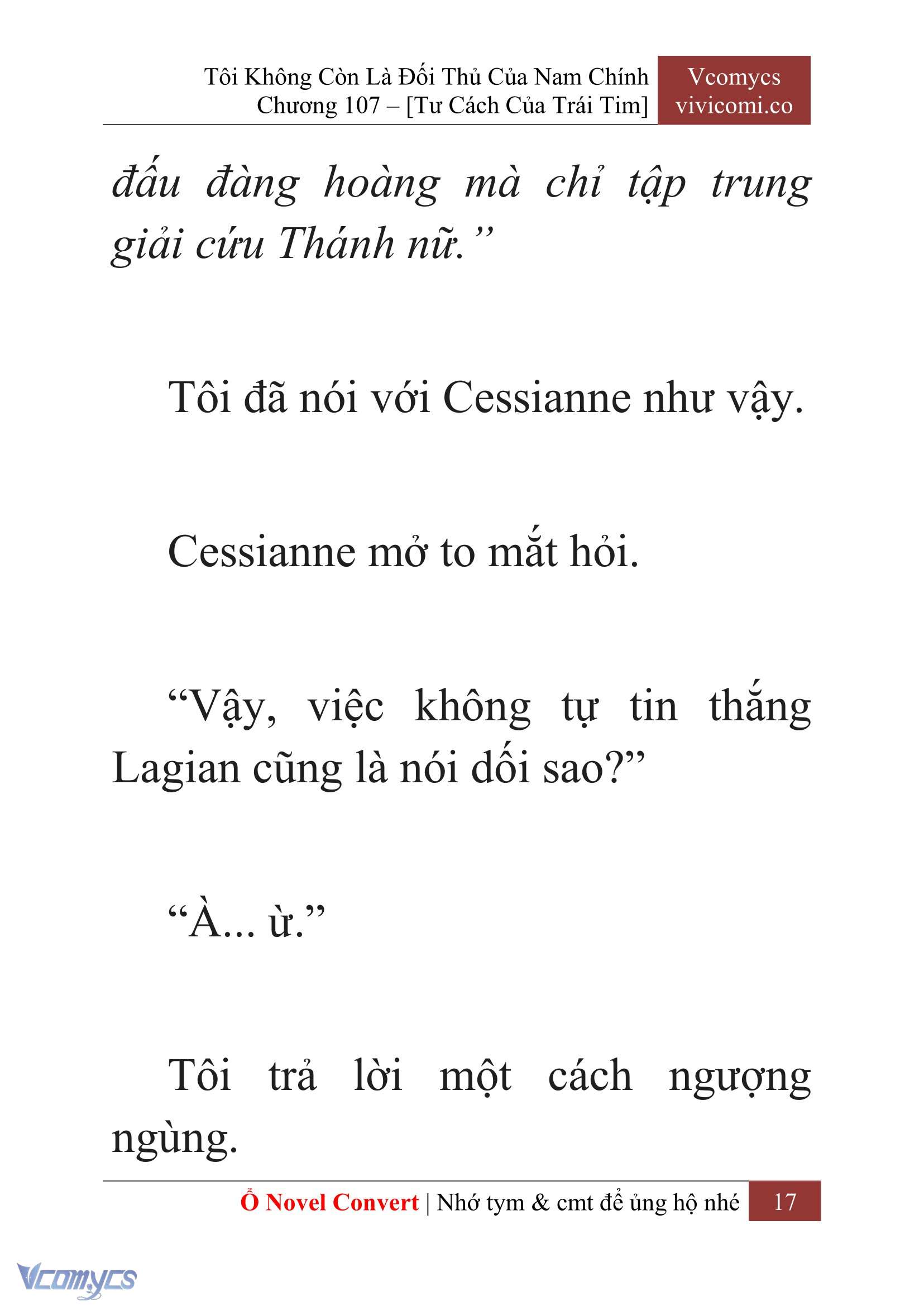 [Novel] Tôi Không Còn Là Đối Thủ Của Nam Chính Chapter  107 - 19