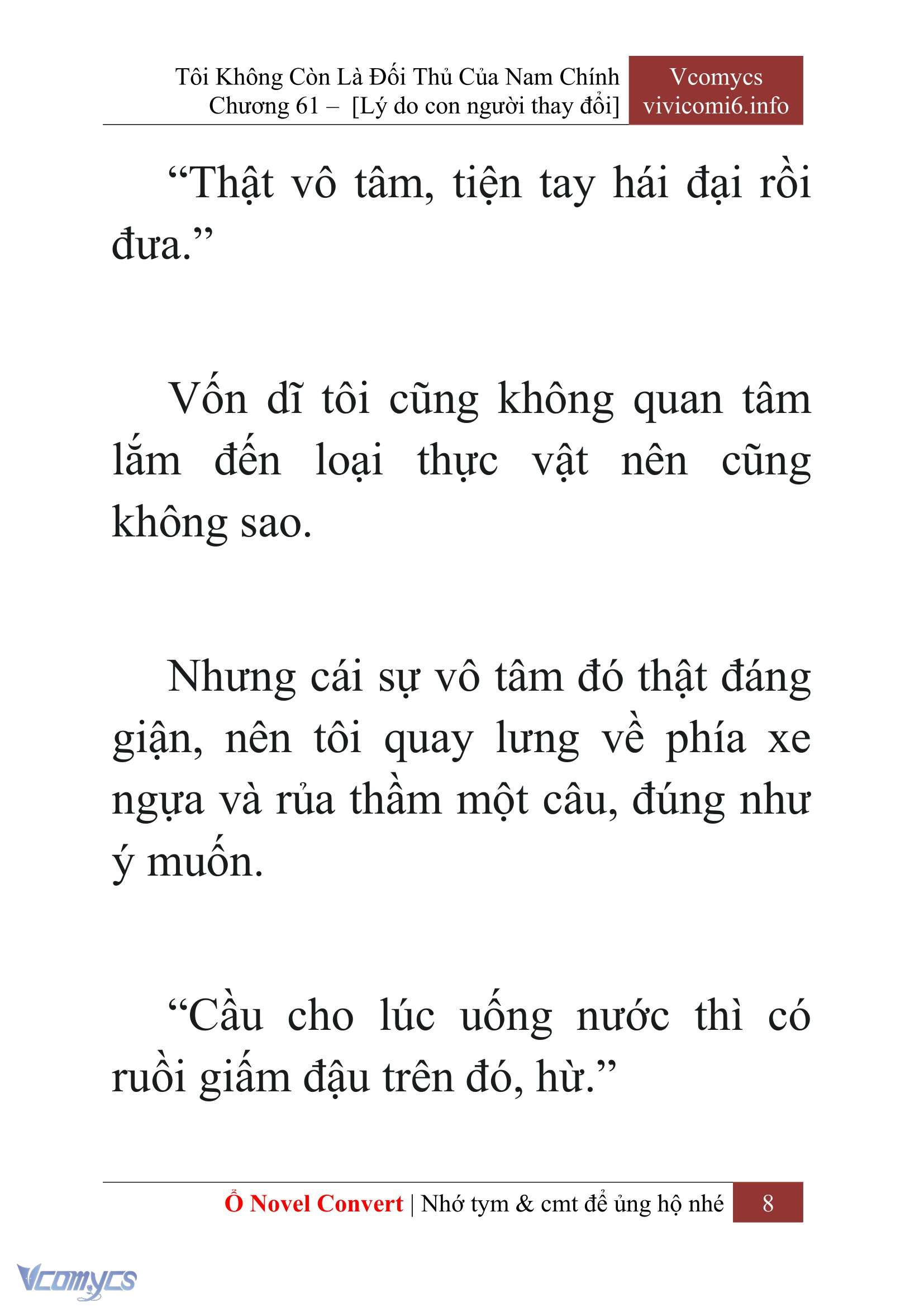 [Novel] Tôi Không Còn Là Đối Thủ Của Nam Chính Chapter  61 - 10