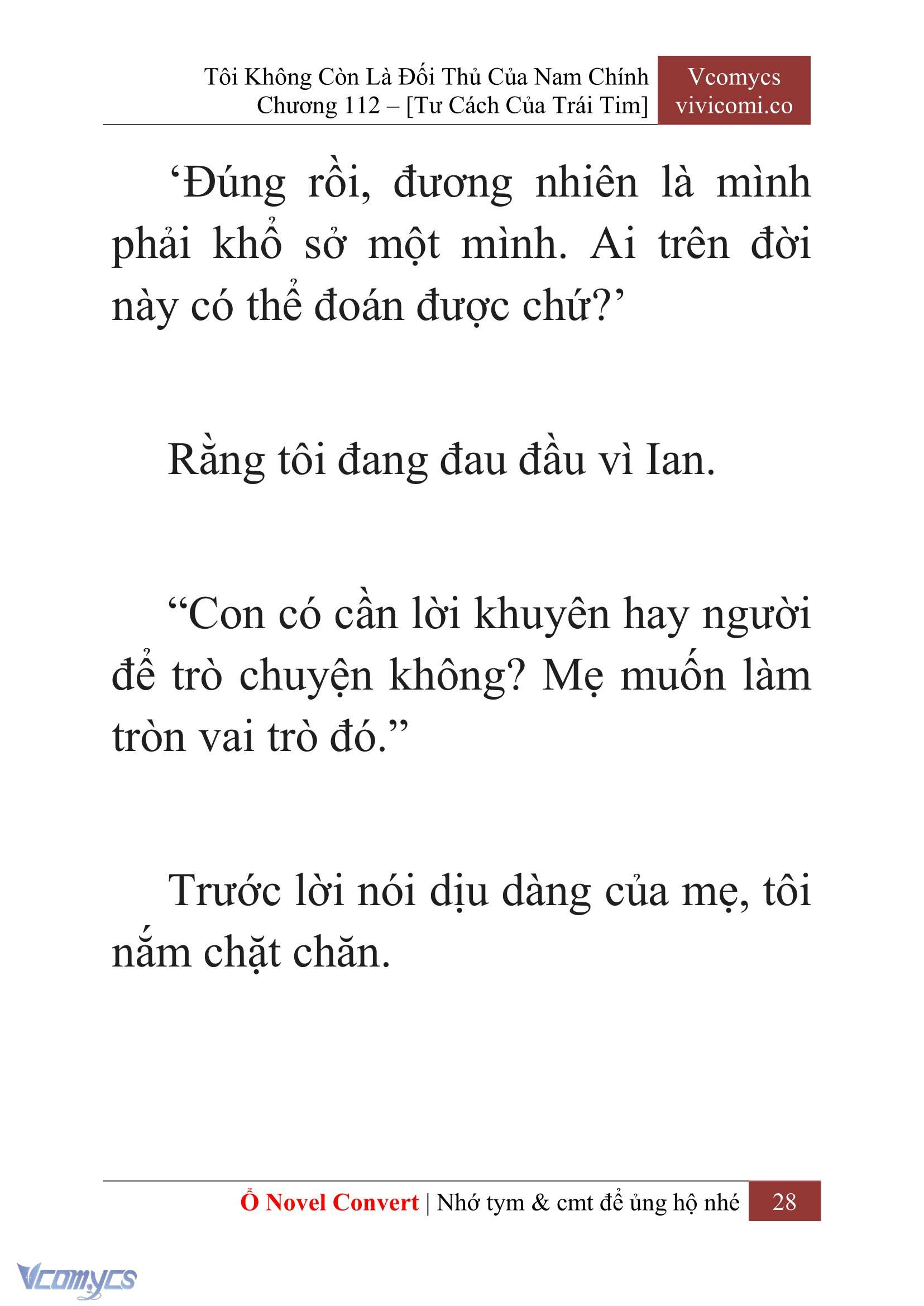 [Novel] Tôi Không Còn Là Đối Thủ Của Nam Chính Chapter  112 - 30
