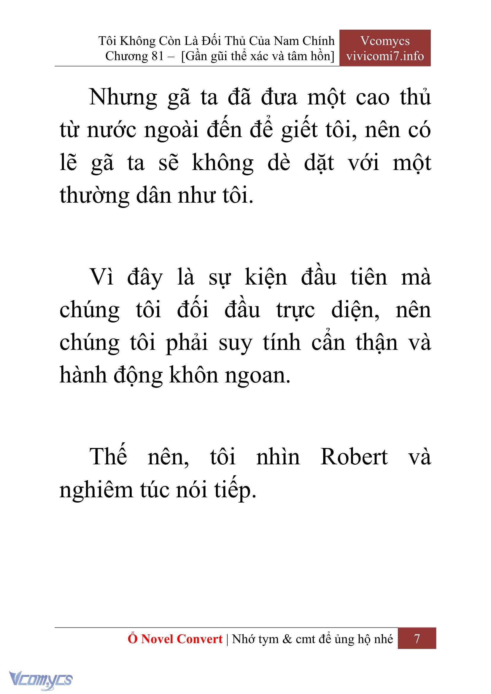 [Novel] Tôi Không Còn Là Đối Thủ Của Nam Chính Chapter  81 - 9