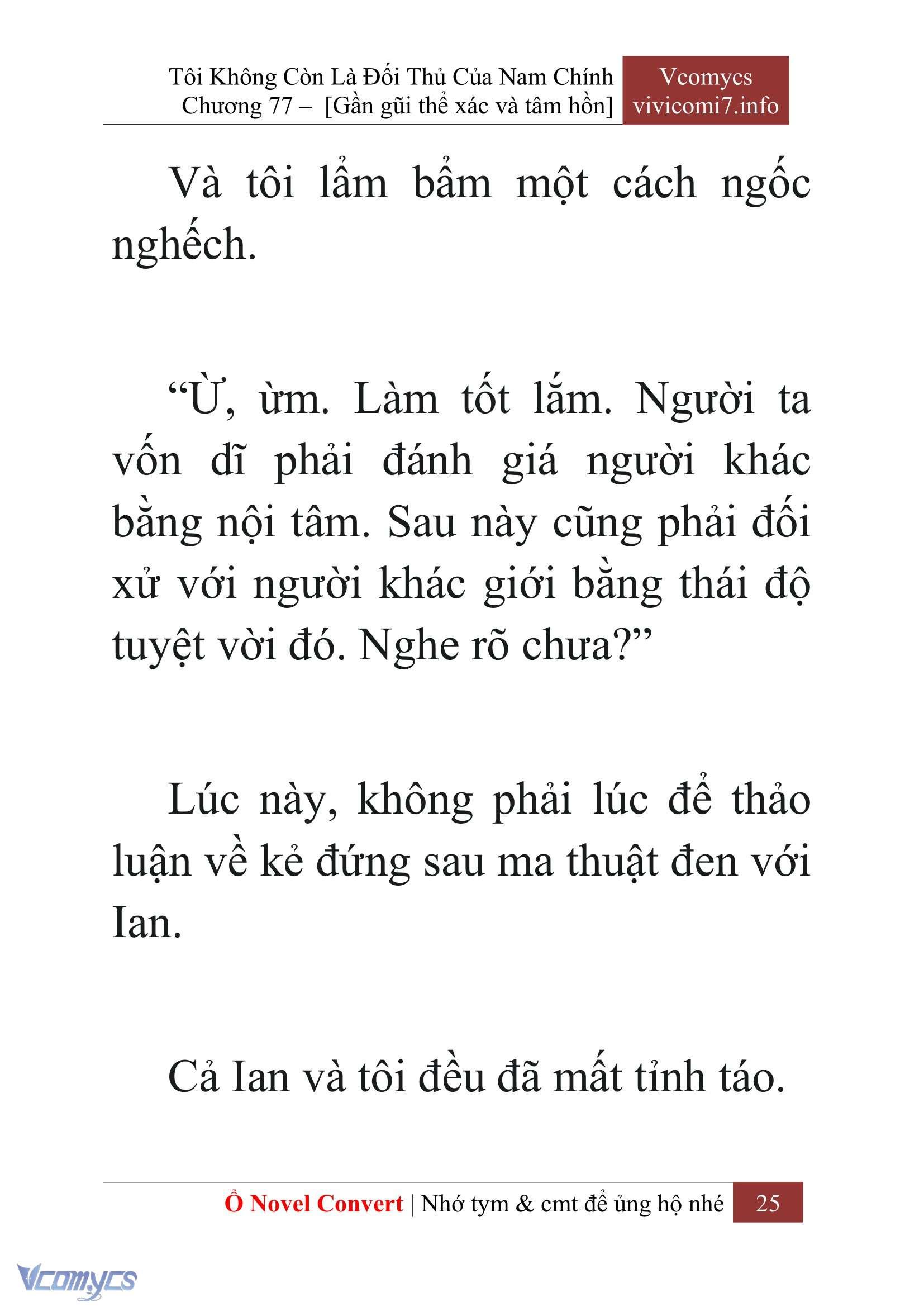 [Novel] Tôi Không Còn Là Đối Thủ Của Nam Chính Chapter  77 - 27