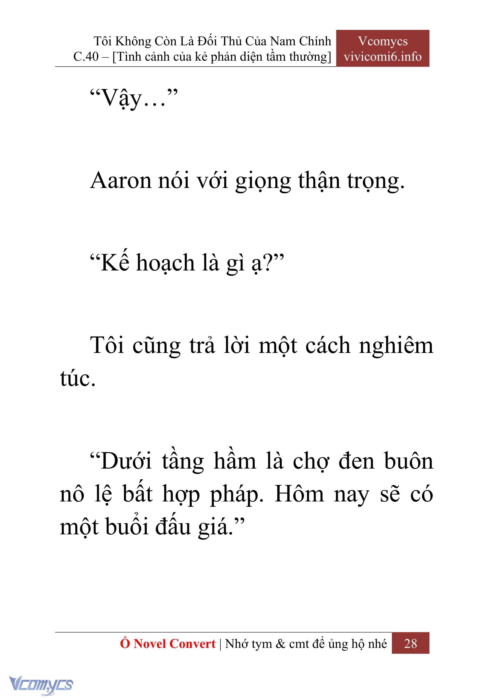 [Novel] Tôi Không Còn Là Đối Thủ Của Nam Chính Chapter  40 - 30