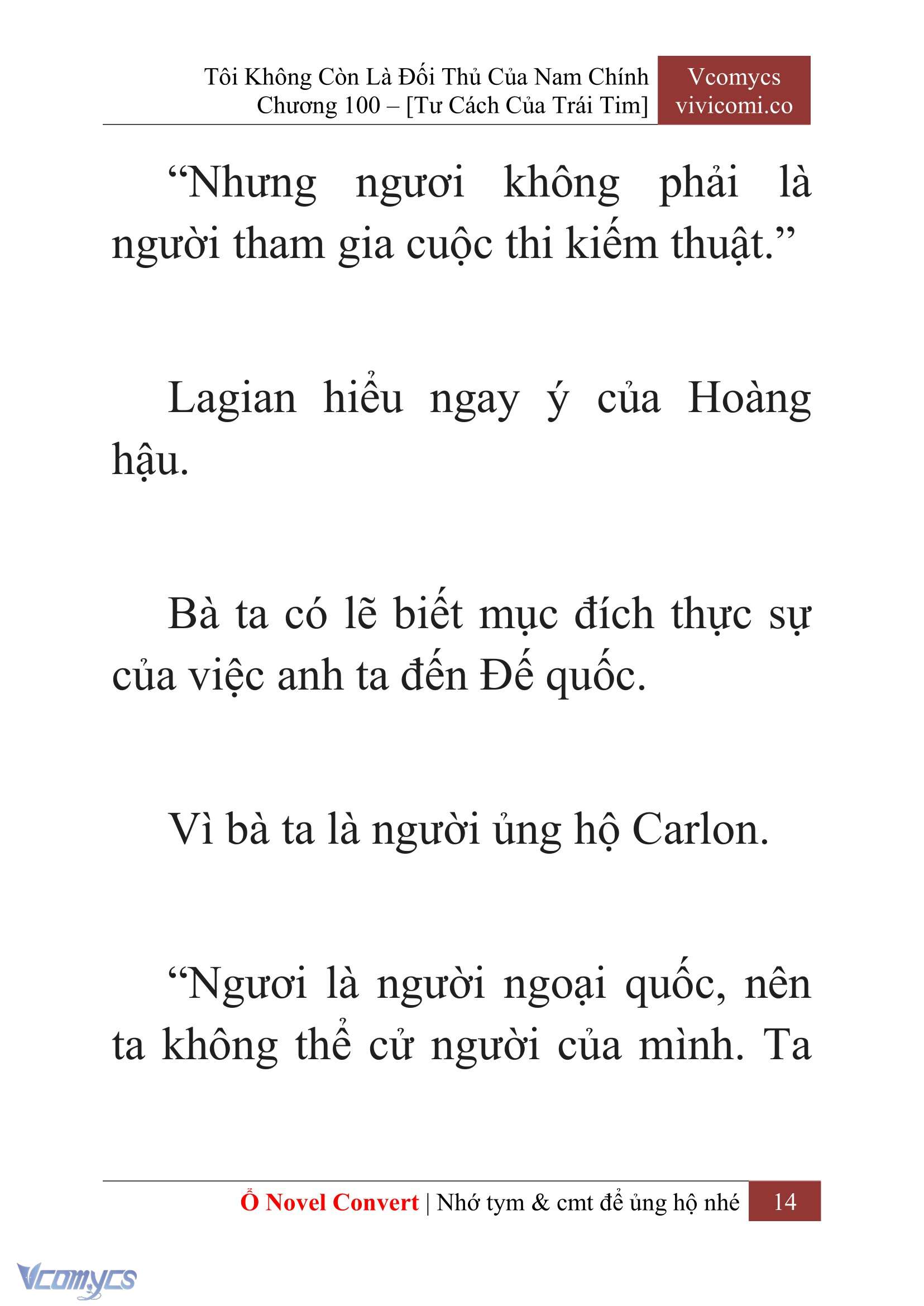 [Novel] Tôi Không Còn Là Đối Thủ Của Nam Chính Chapter  100 - 16