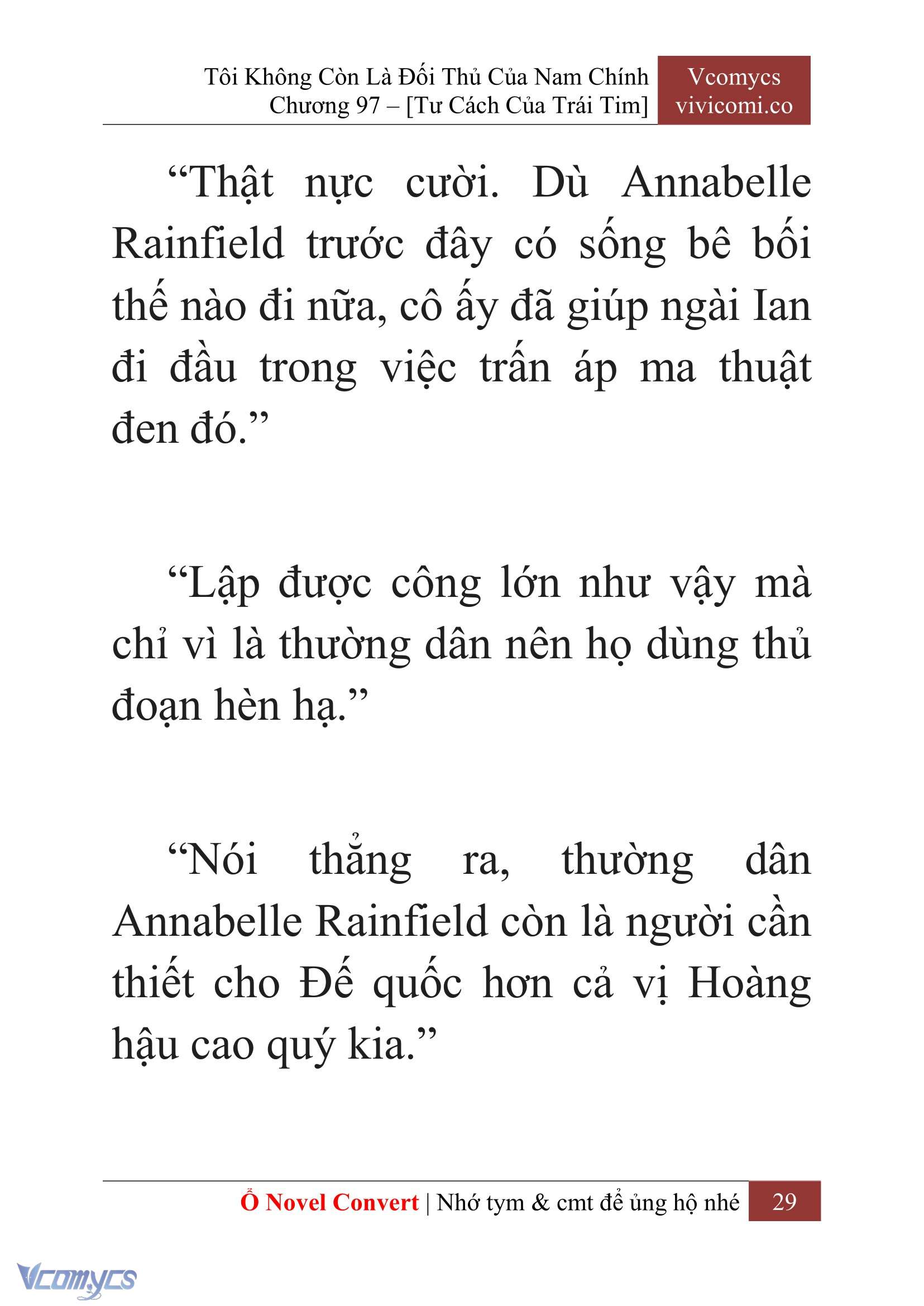 [Novel] Tôi Không Còn Là Đối Thủ Của Nam Chính Chapter  97 - 31