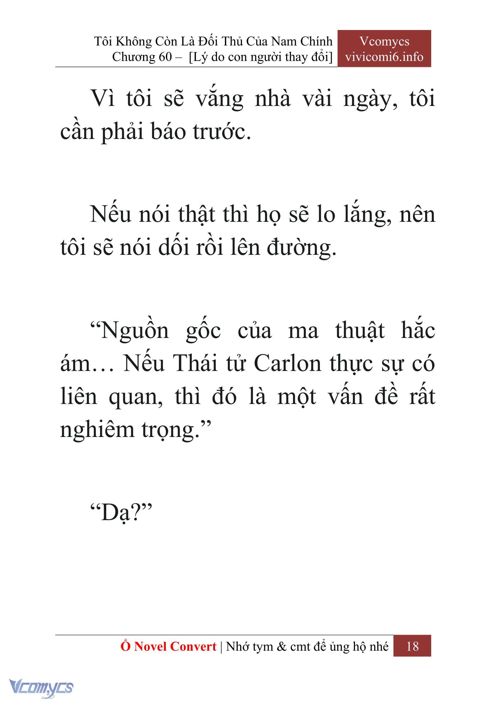 [Novel] Tôi Không Còn Là Đối Thủ Của Nam Chính Chapter  60 - 20
