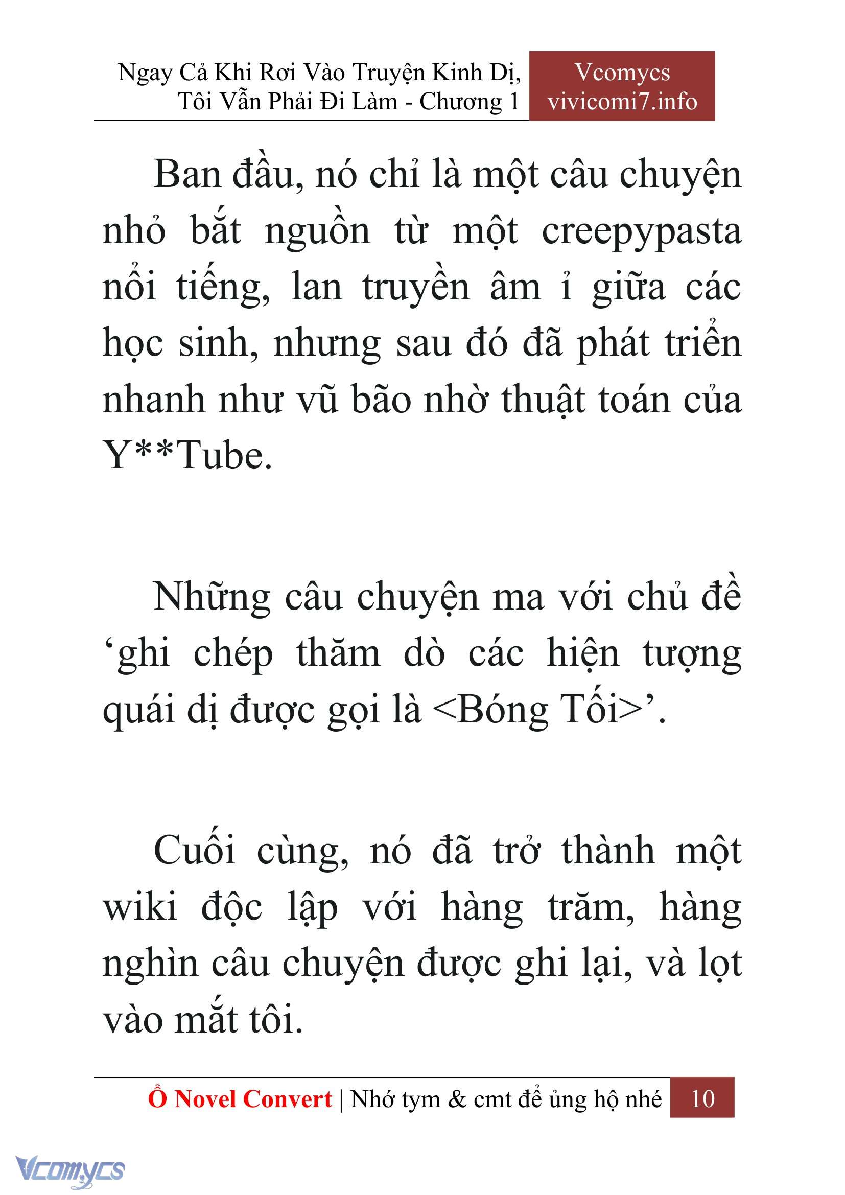 [Novel] Ngay Cả Khi Rơi Vào Truyện Kinh Dị, Tôi Vẫn Phải Đi Làm Chapter  1 - 12