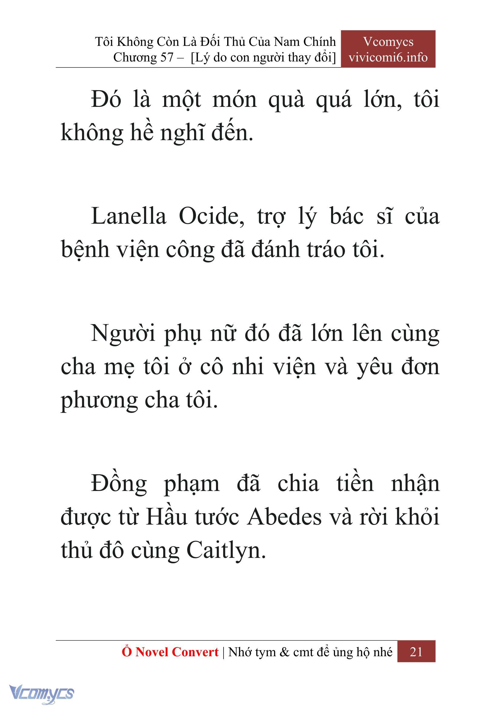[Novel] Tôi Không Còn Là Đối Thủ Của Nam Chính Chapter  57 - 23