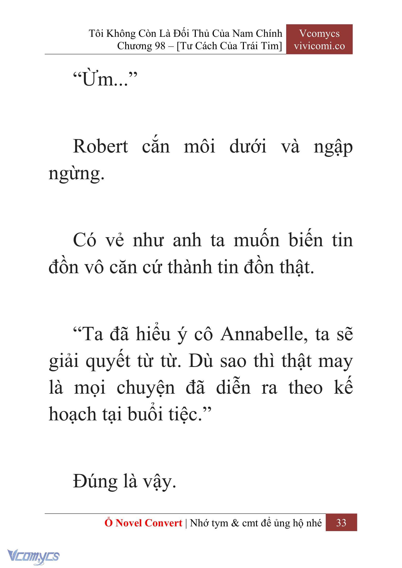 [Novel] Tôi Không Còn Là Đối Thủ Của Nam Chính Chapter  98 - 35