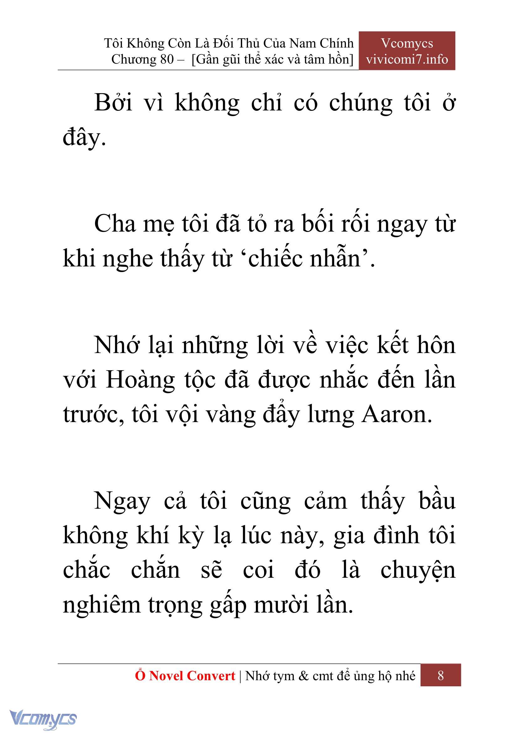 [Novel] Tôi Không Còn Là Đối Thủ Của Nam Chính Chapter  80 - 10