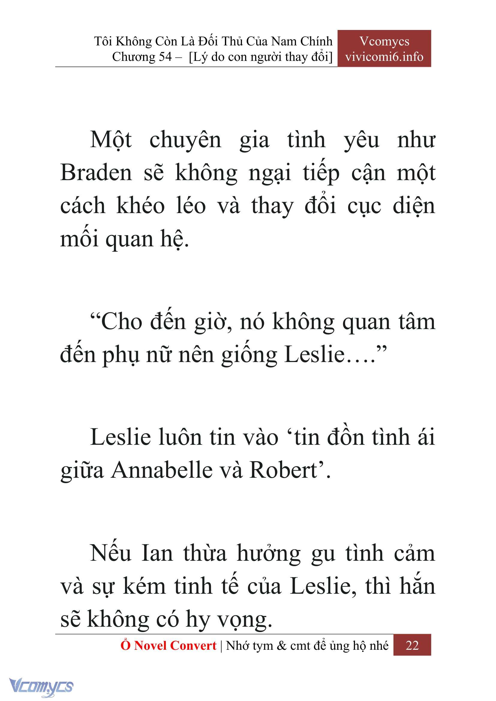 [Novel] Tôi Không Còn Là Đối Thủ Của Nam Chính Chapter  54 - 24