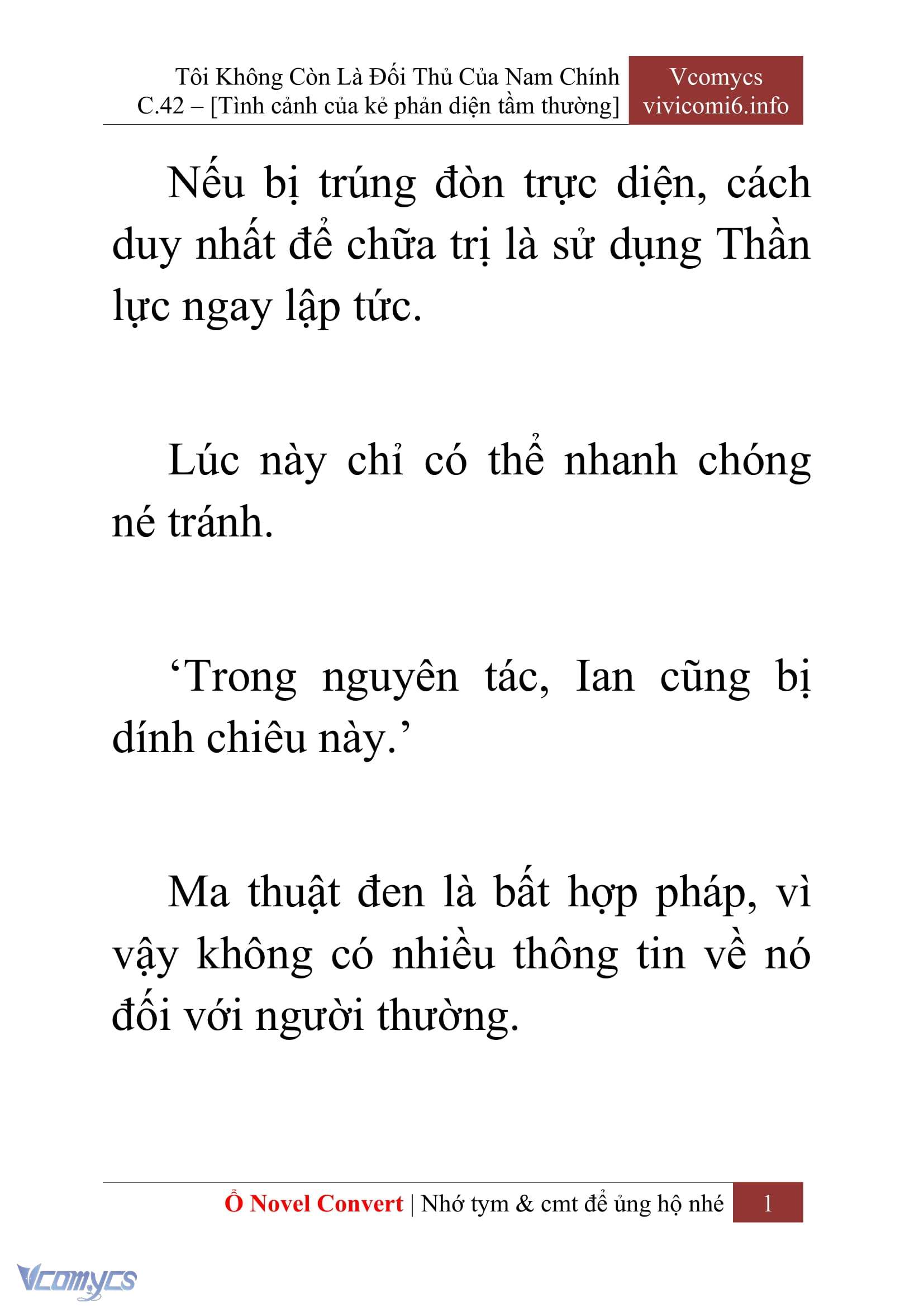 [Novel] Tôi Không Còn Là Đối Thủ Của Nam Chính Chapter  42 - 3
