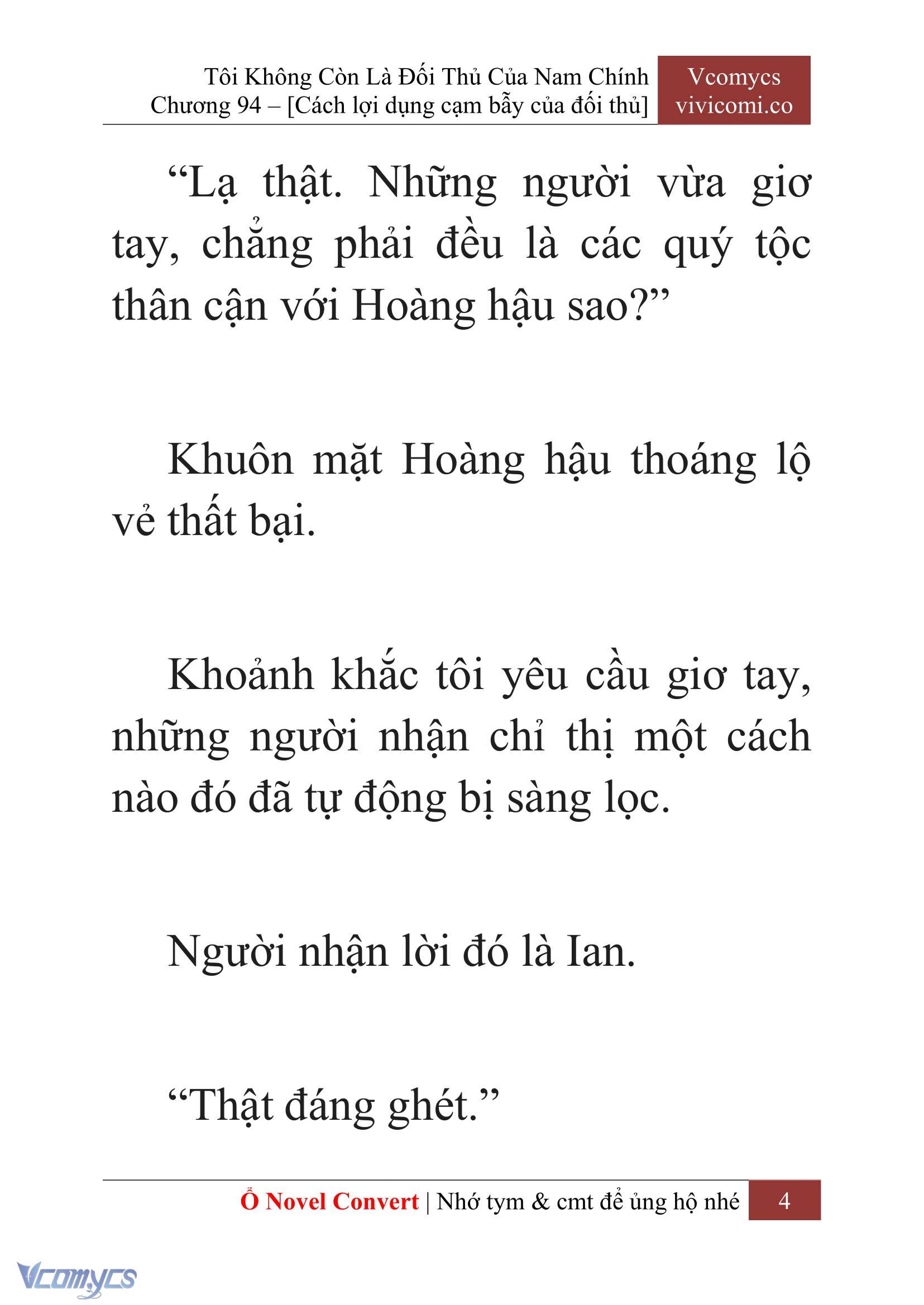 [Novel] Tôi Không Còn Là Đối Thủ Của Nam Chính Chapter  94 - 6