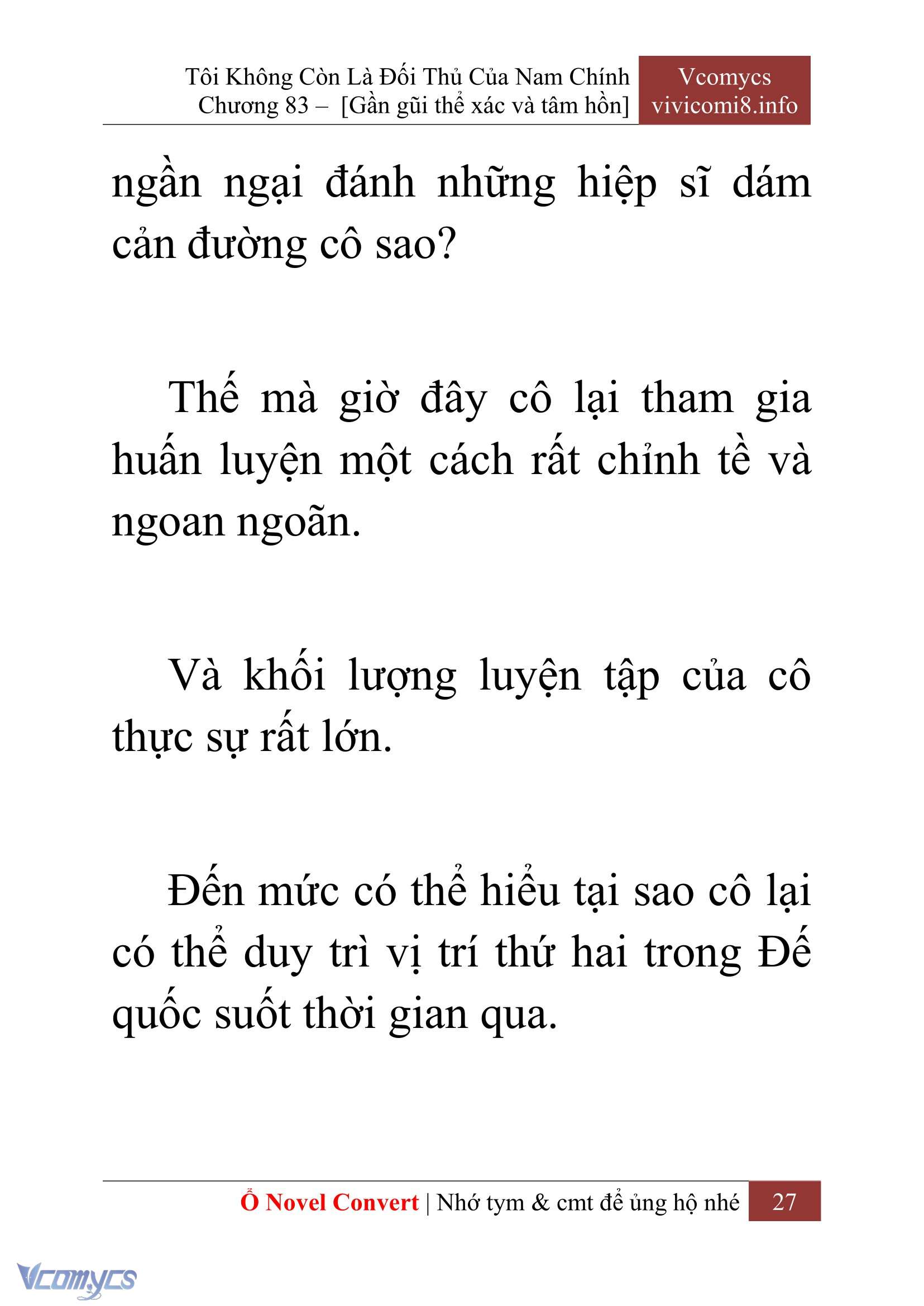[Novel] Tôi Không Còn Là Đối Thủ Của Nam Chính Chapter  83 - 29