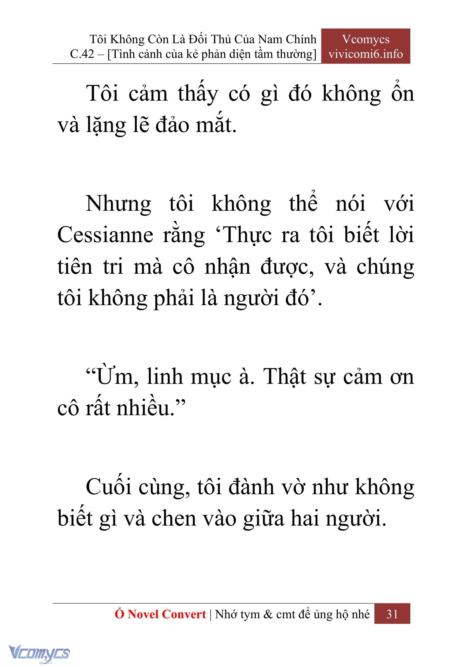 [Novel] Tôi Không Còn Là Đối Thủ Của Nam Chính Chapter  42 - 33