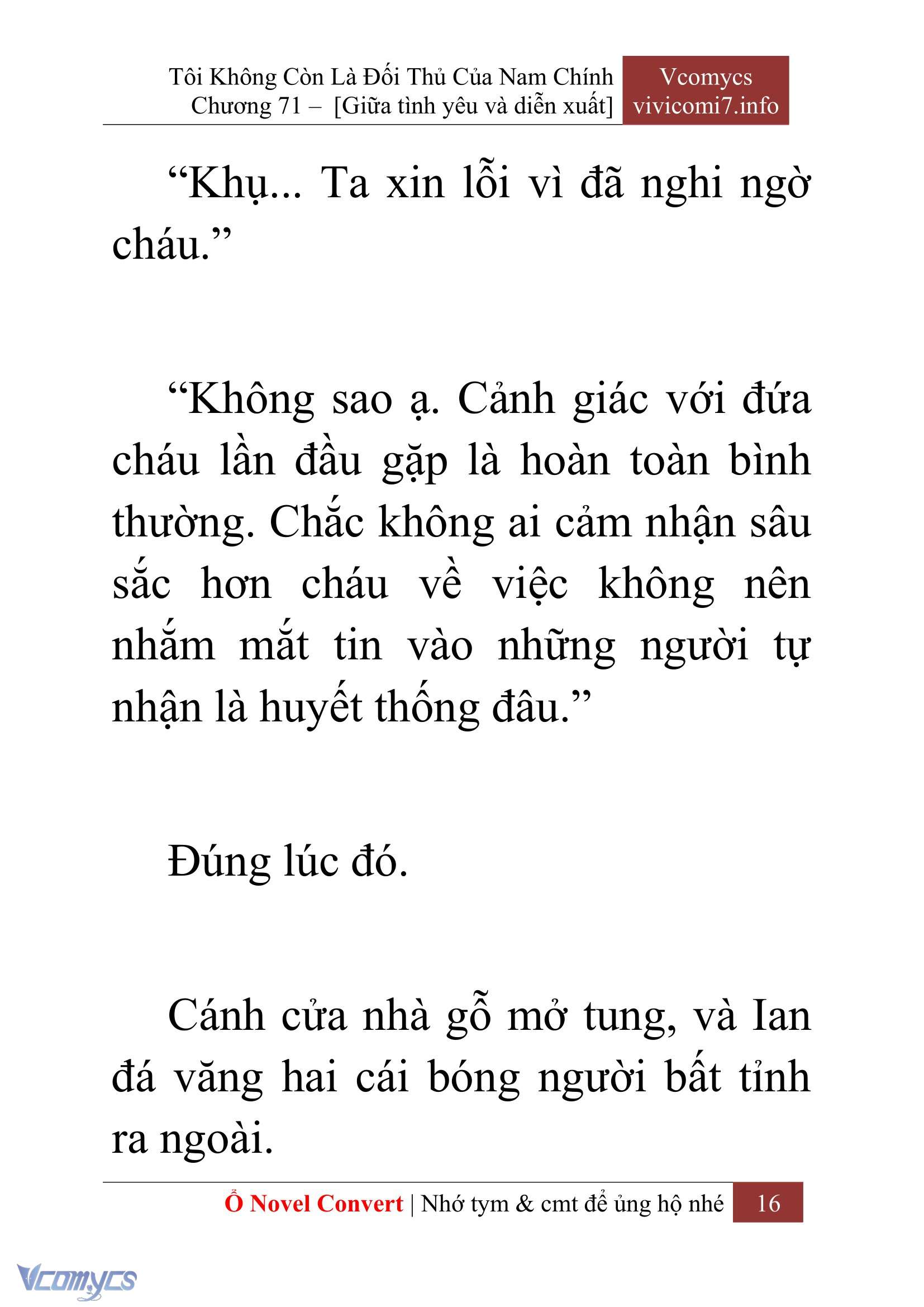[Novel] Tôi Không Còn Là Đối Thủ Của Nam Chính Chapter  71 - 18