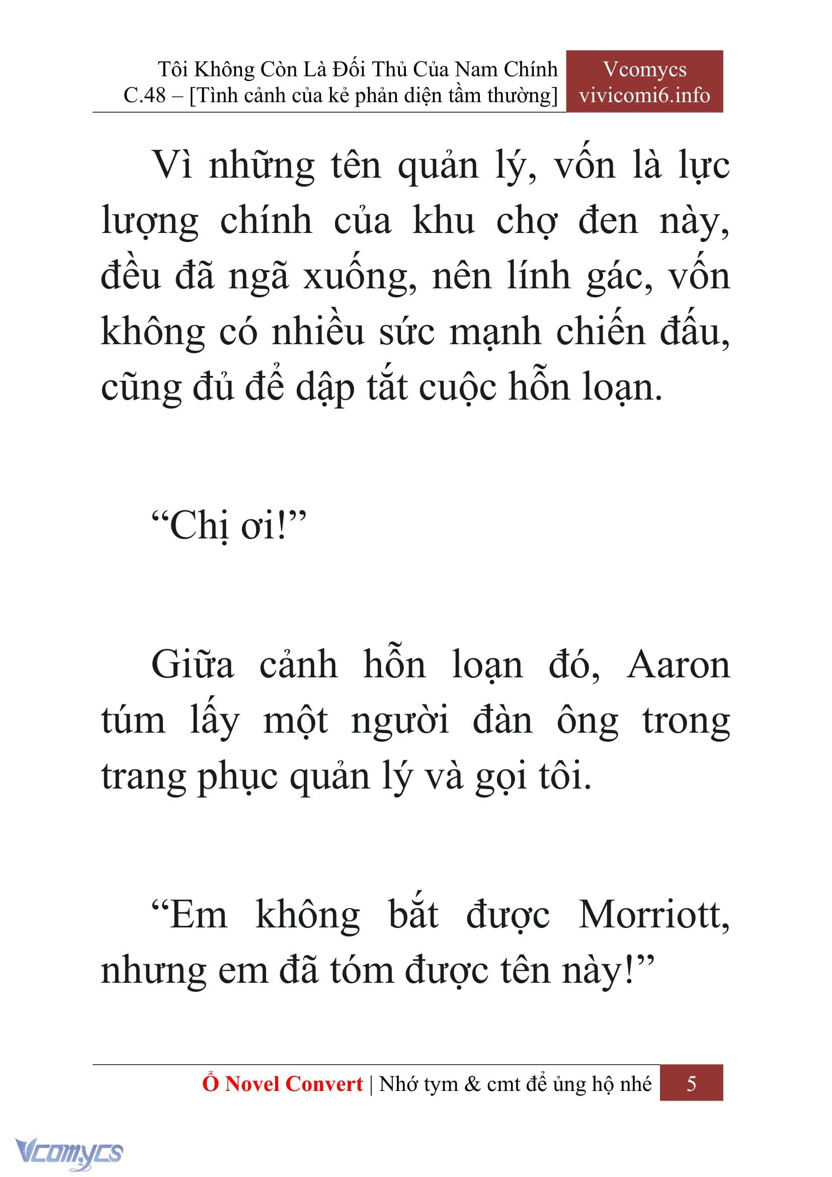 [Novel] Tôi Không Còn Là Đối Thủ Của Nam Chính Chapter  48 - 7