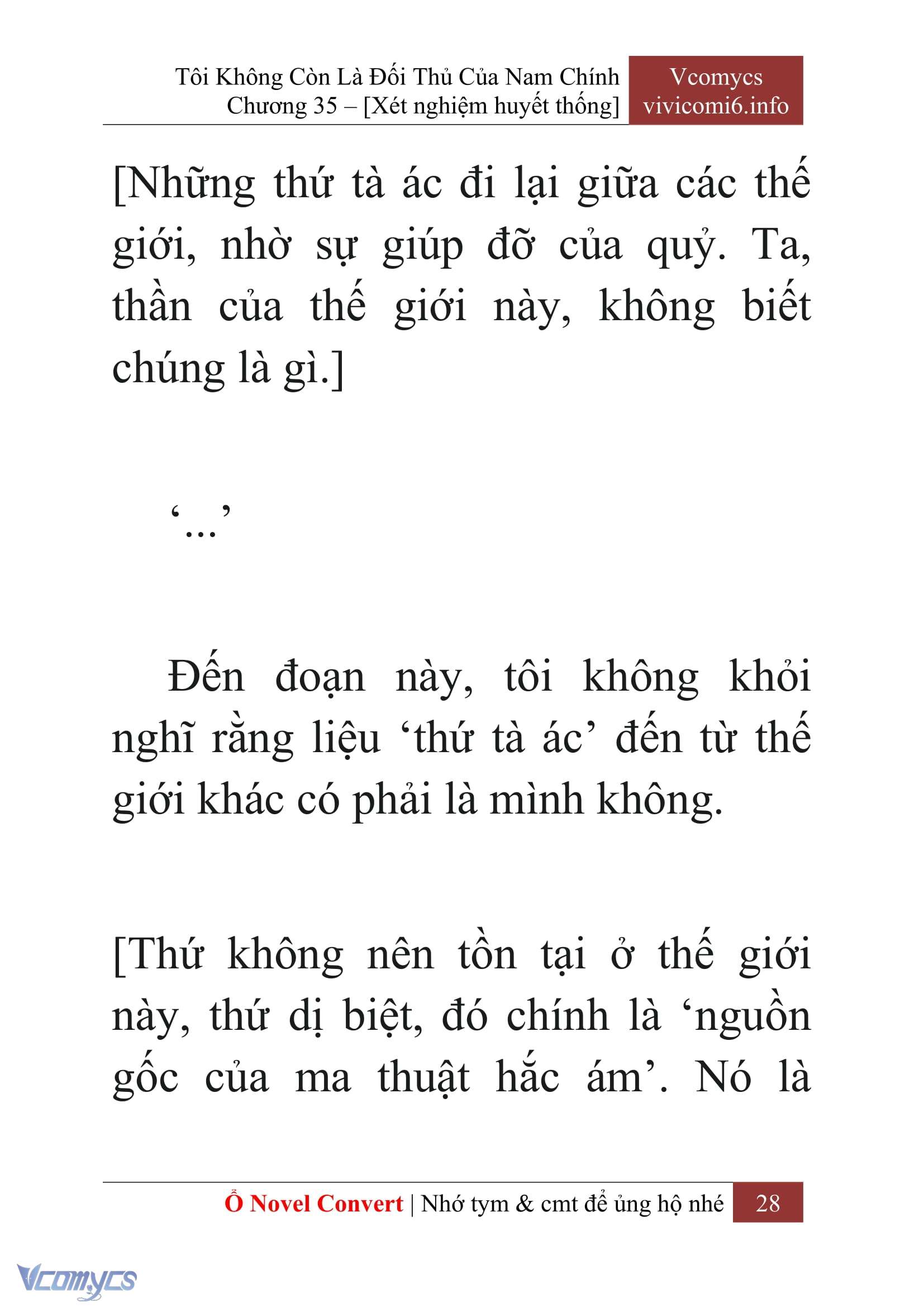 [Novel] Tôi Không Còn Là Đối Thủ Của Nam Chính Chapter  35 - 30