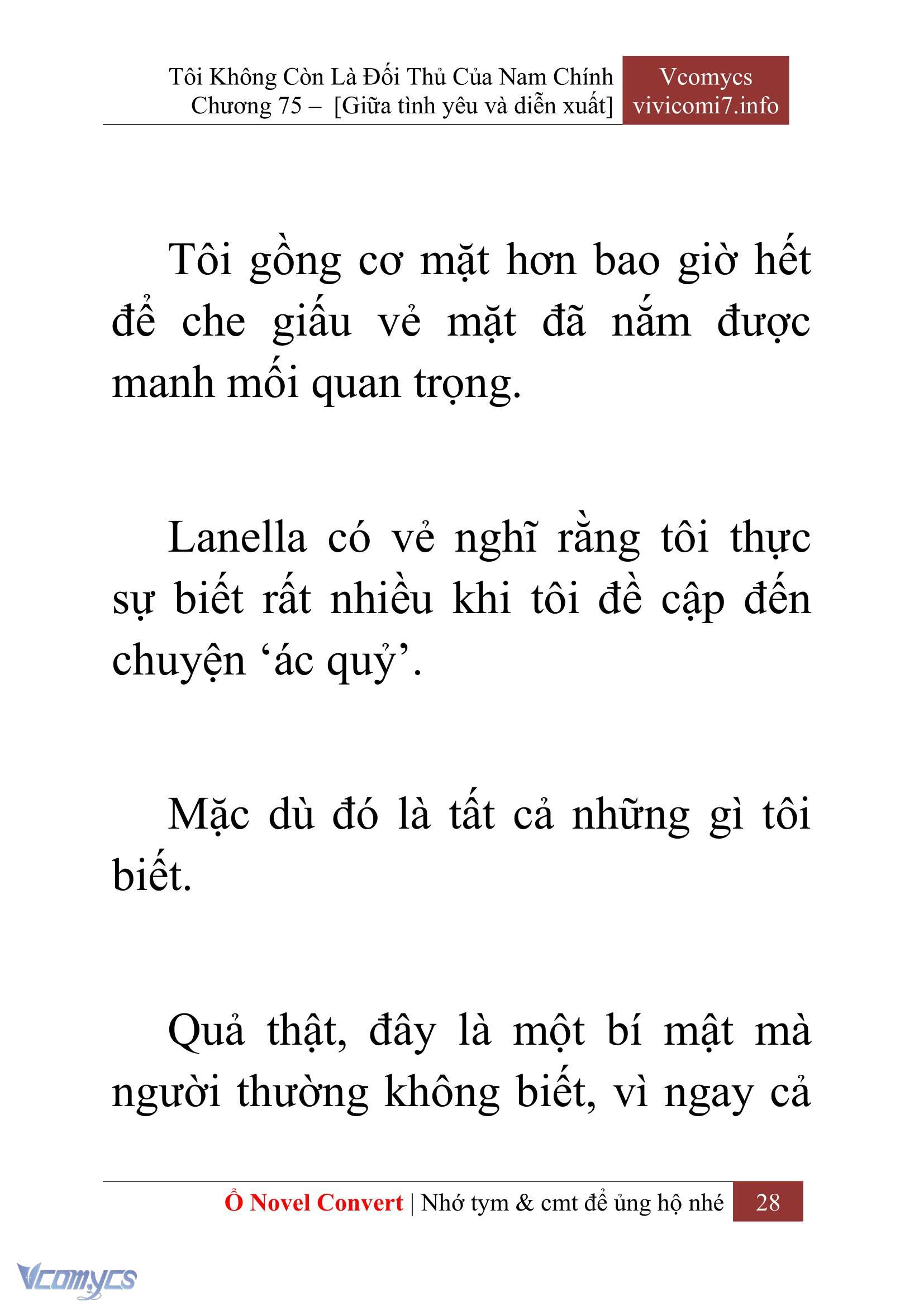 [Novel] Tôi Không Còn Là Đối Thủ Của Nam Chính Chapter  75 - 30