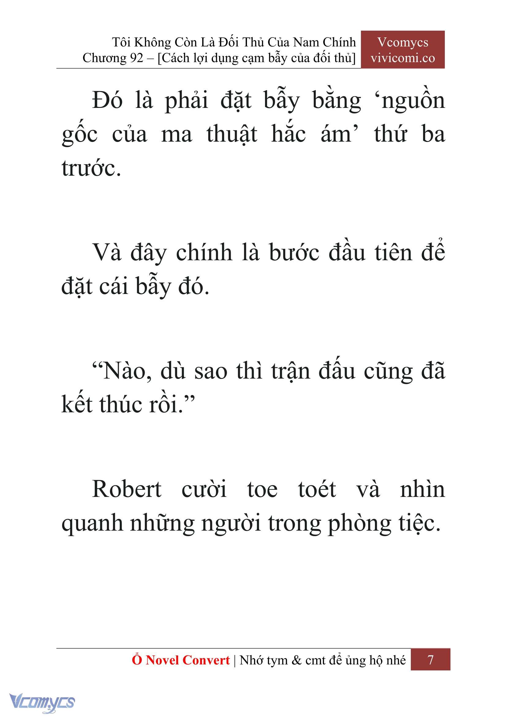 [Novel] Tôi Không Còn Là Đối Thủ Của Nam Chính Chapter  92 - 9