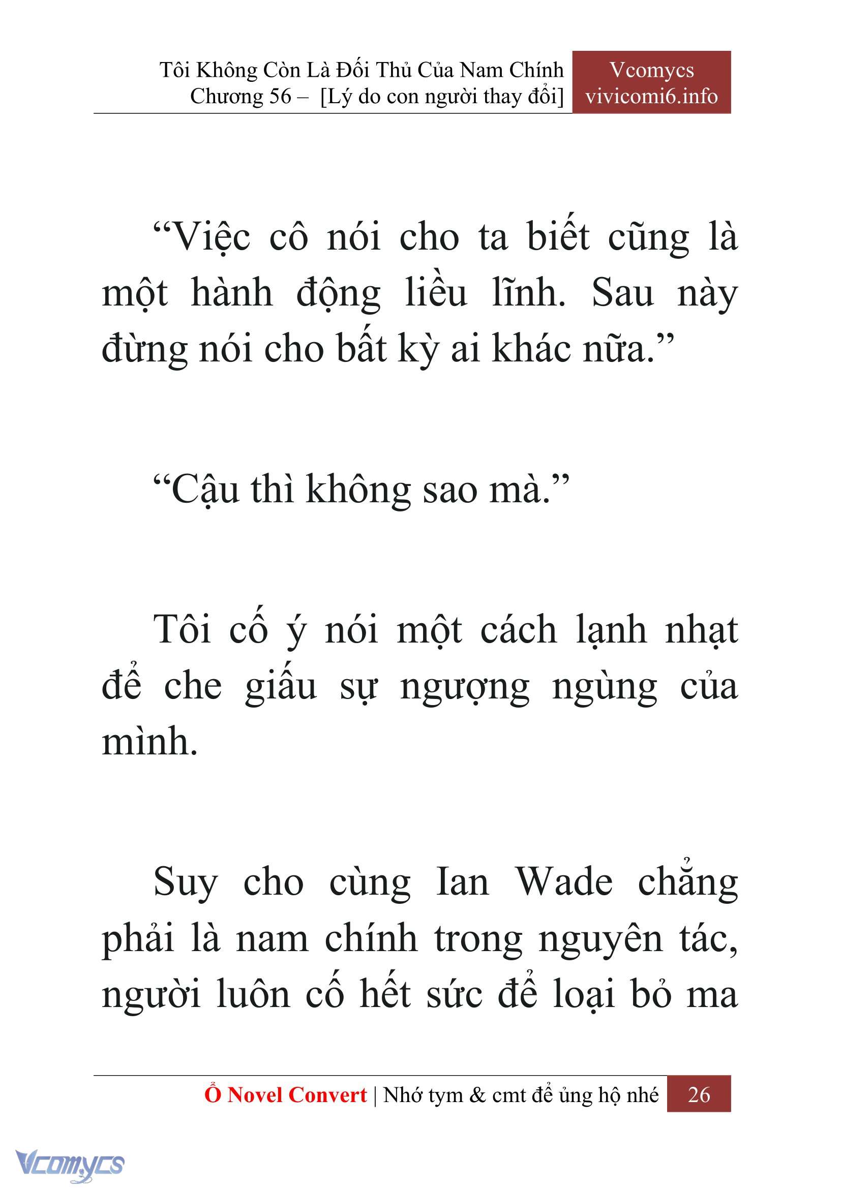 [Novel] Tôi Không Còn Là Đối Thủ Của Nam Chính Chapter  56 - 28
