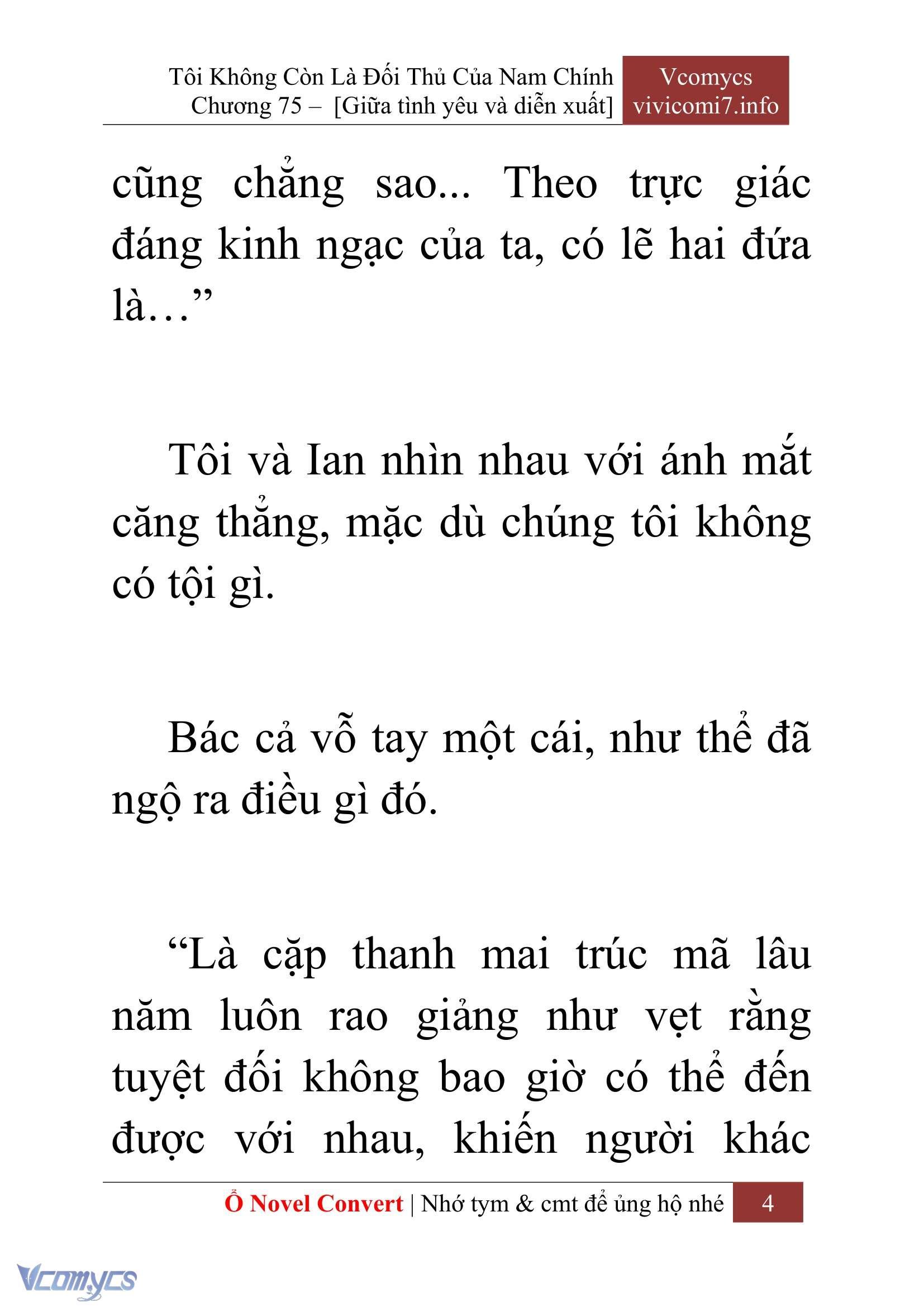 [Novel] Tôi Không Còn Là Đối Thủ Của Nam Chính Chapter  75 - 6