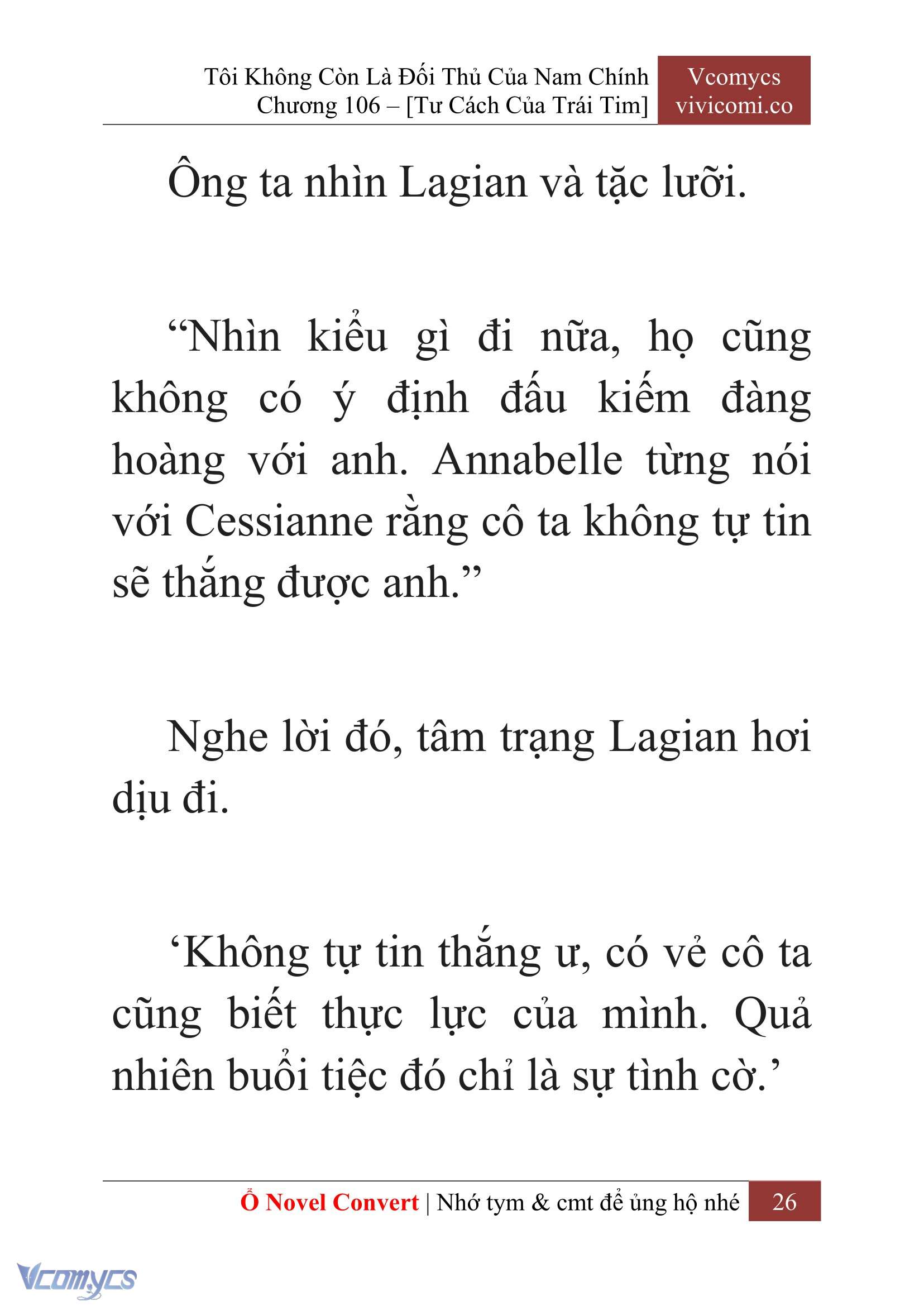 [Novel] Tôi Không Còn Là Đối Thủ Của Nam Chính Chapter  106 - 28