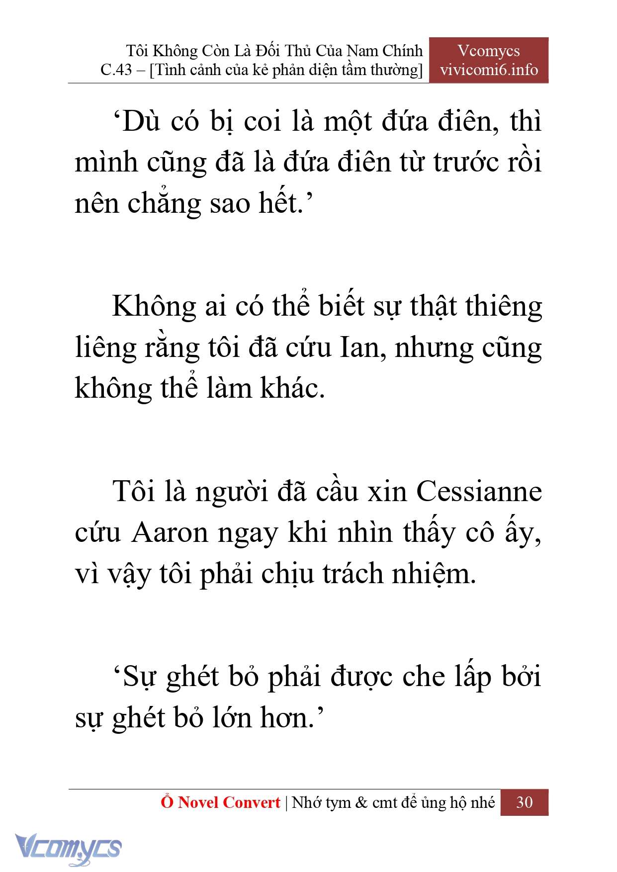 [Novel] Tôi Không Còn Là Đối Thủ Của Nam Chính Chapter  43 - 32
