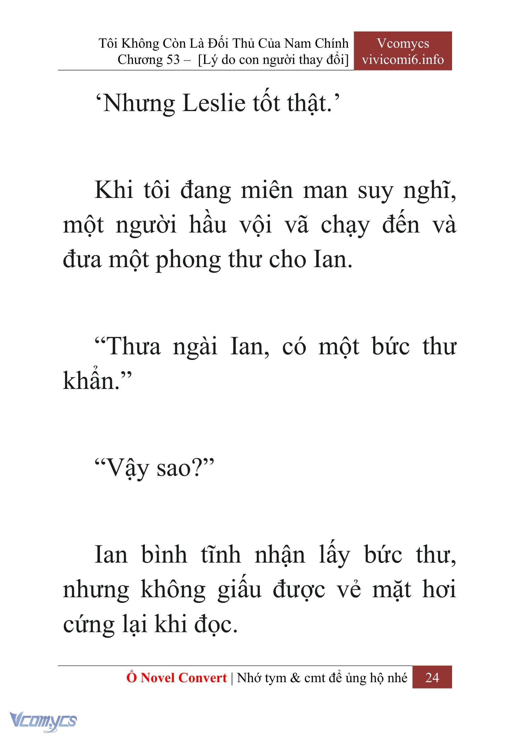 [Novel] Tôi Không Còn Là Đối Thủ Của Nam Chính Chapter  53 - 26