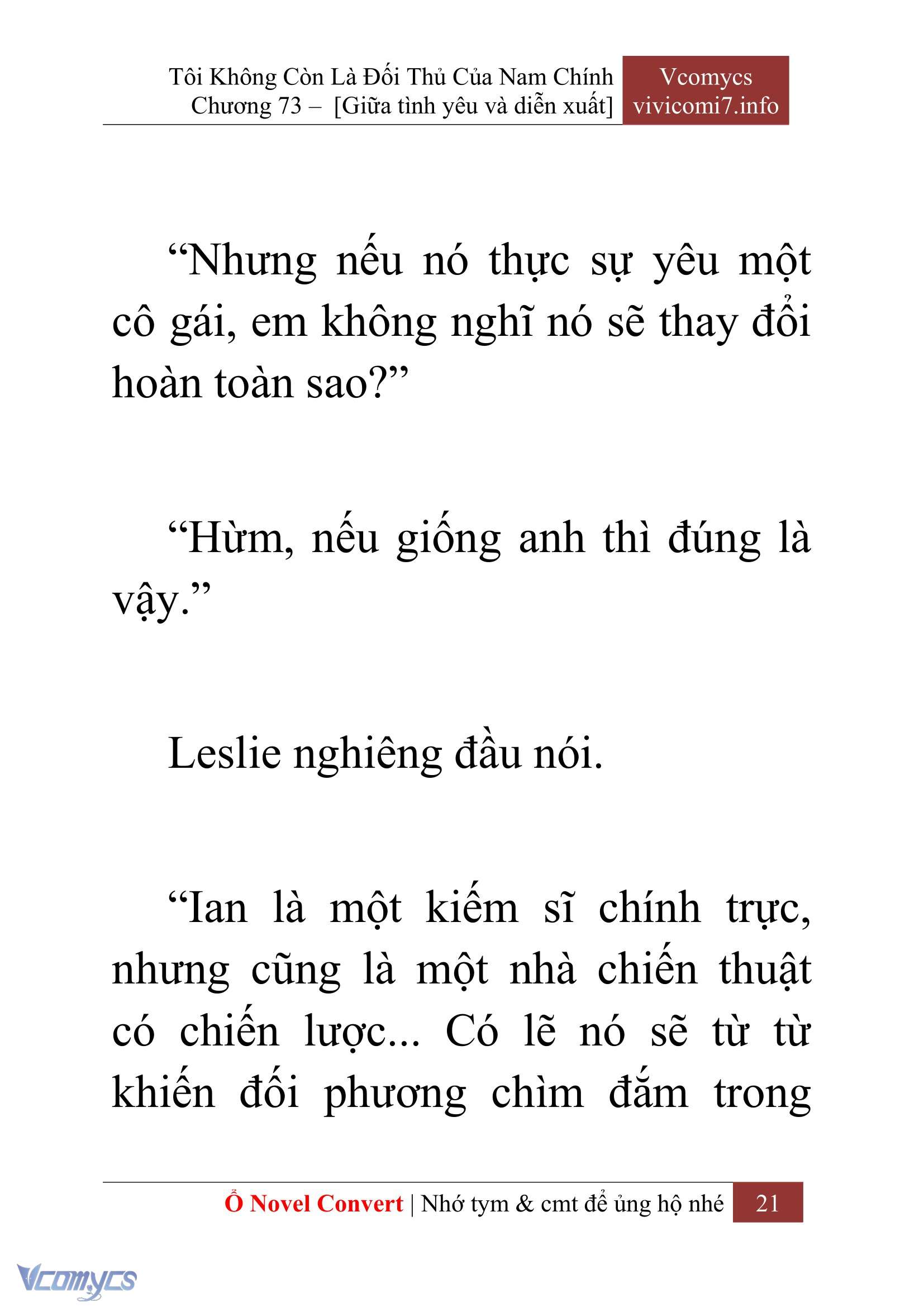[Novel] Tôi Không Còn Là Đối Thủ Của Nam Chính Chapter  73 - 23