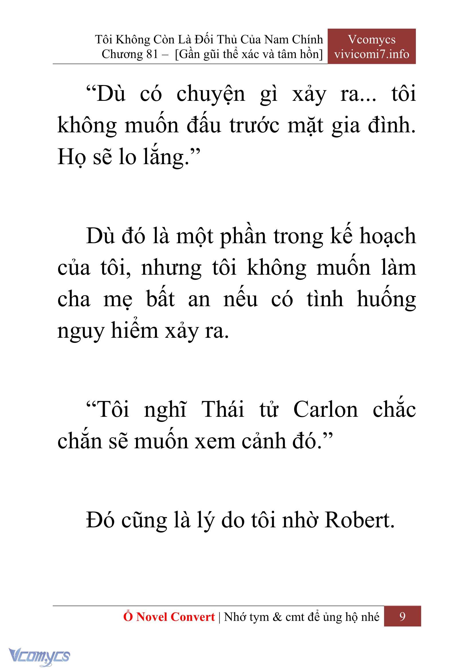 [Novel] Tôi Không Còn Là Đối Thủ Của Nam Chính Chapter  81 - 11