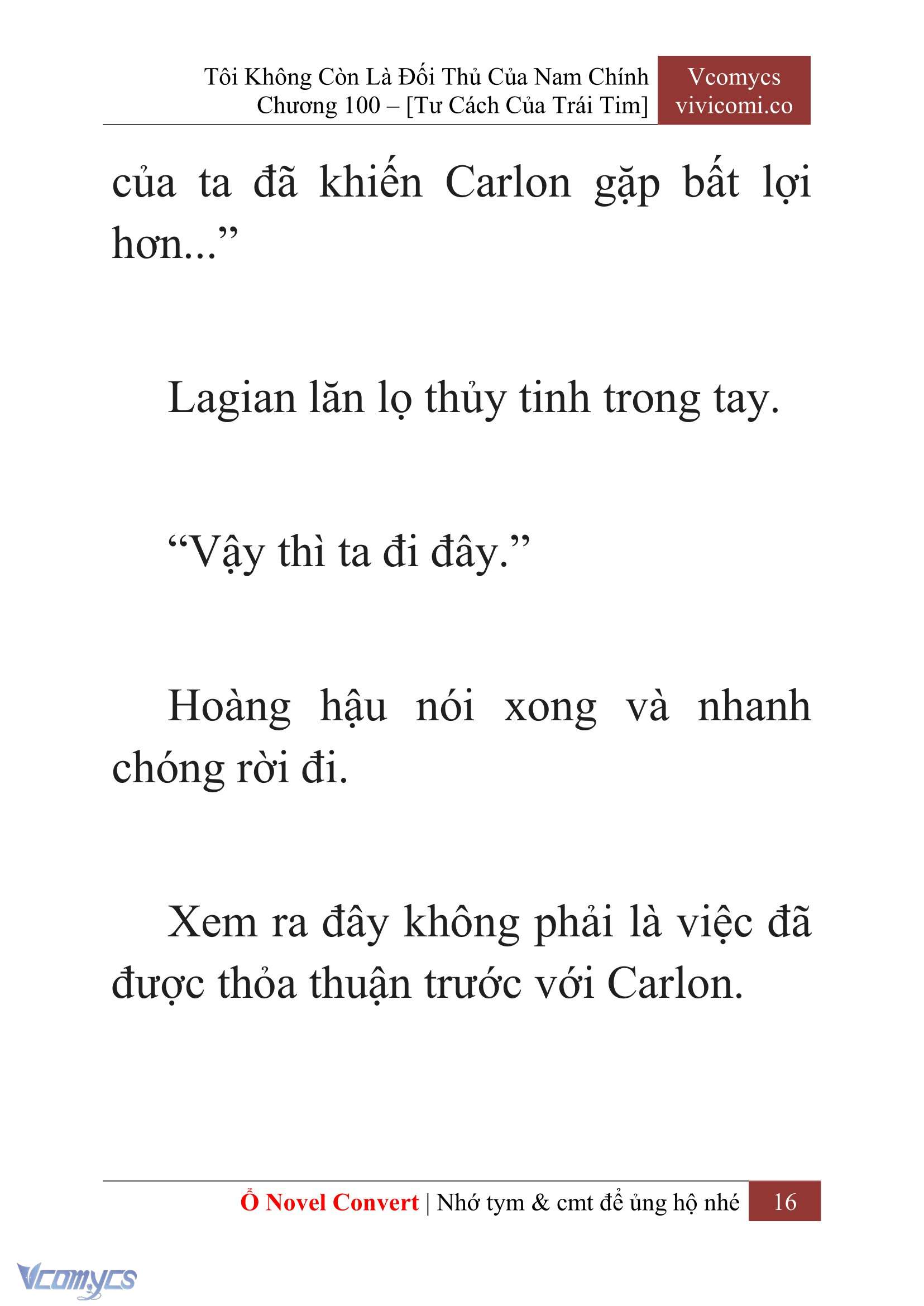 [Novel] Tôi Không Còn Là Đối Thủ Của Nam Chính Chapter  100 - 18