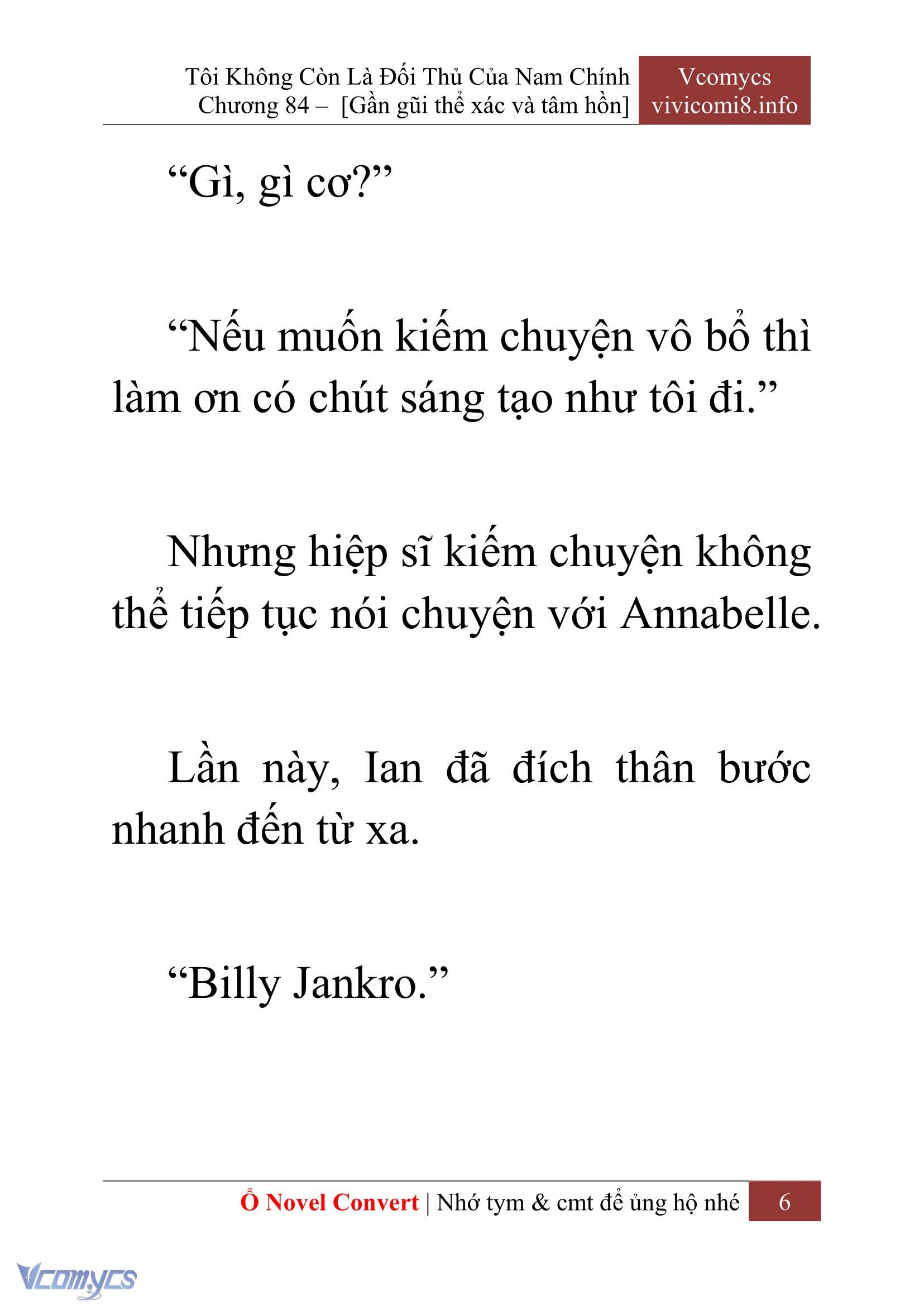 [Novel] Tôi Không Còn Là Đối Thủ Của Nam Chính Chapter  84 - 8