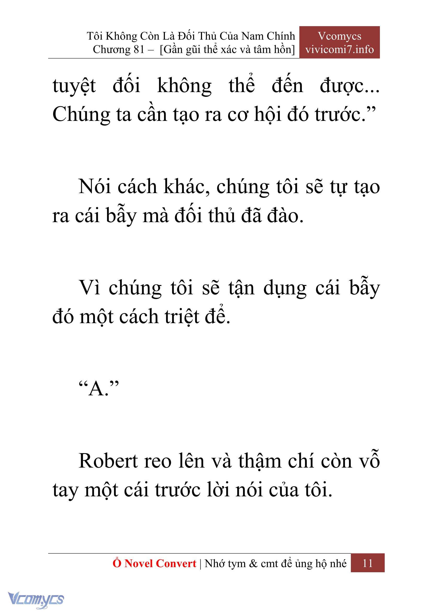 [Novel] Tôi Không Còn Là Đối Thủ Của Nam Chính Chapter  81 - 13