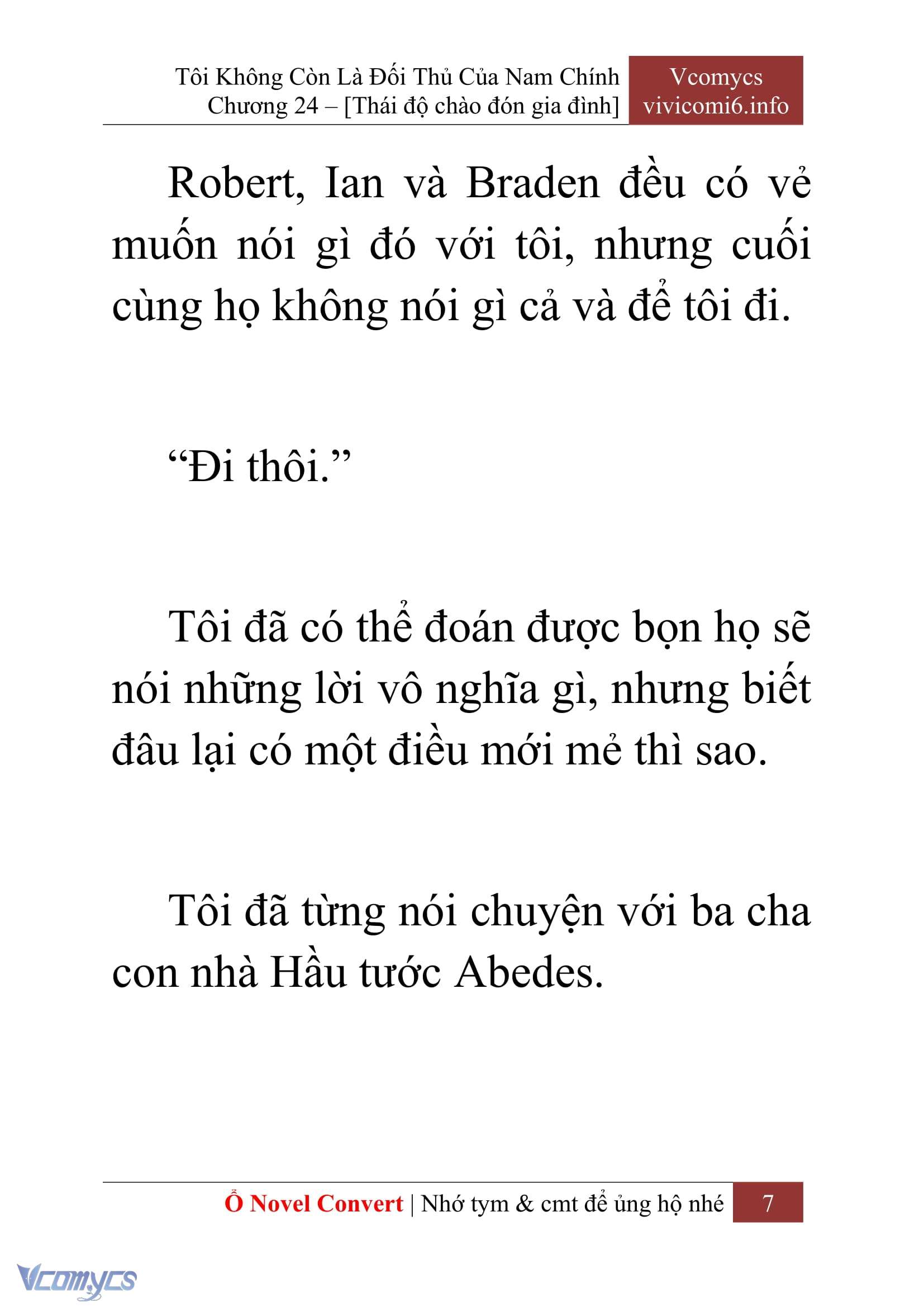[Novel] Tôi Không Còn Là Đối Thủ Của Nam Chính Chapter  24 - 9