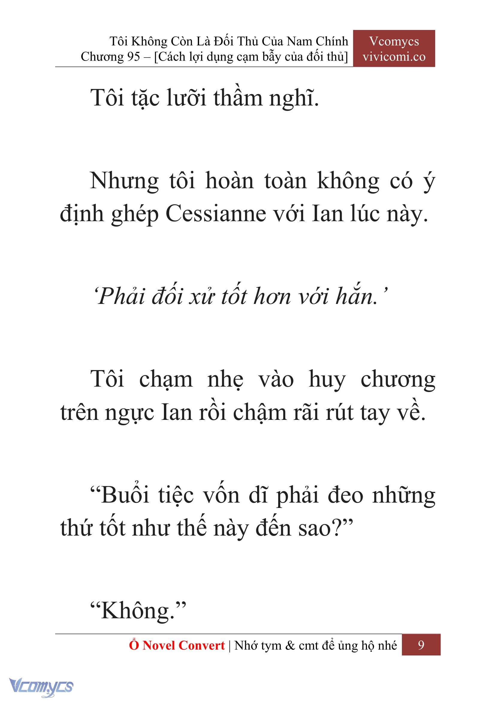 [Novel] Tôi Không Còn Là Đối Thủ Của Nam Chính Chapter  95 - 11