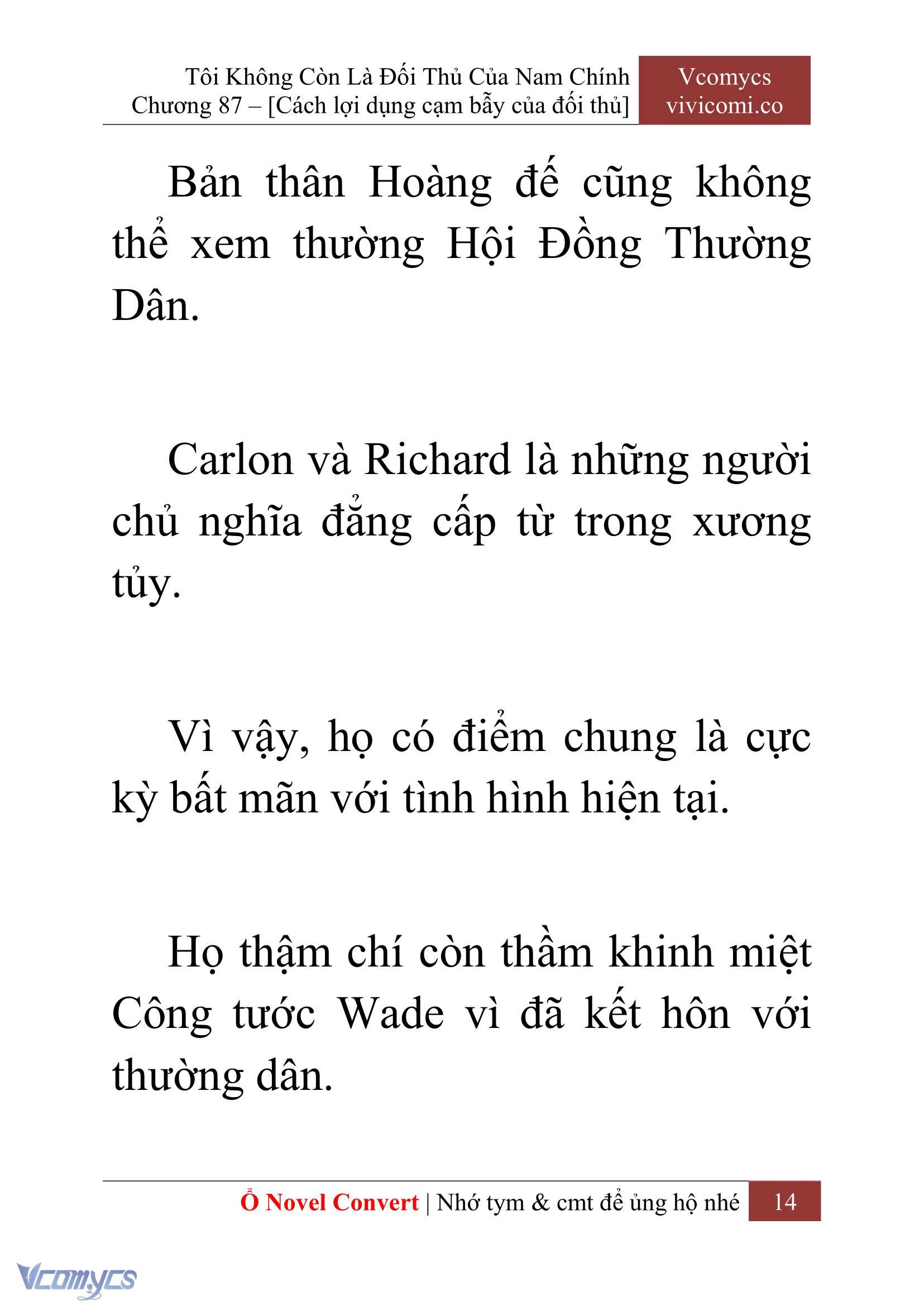 [Novel] Tôi Không Còn Là Đối Thủ Của Nam Chính Chapter  87 - 16