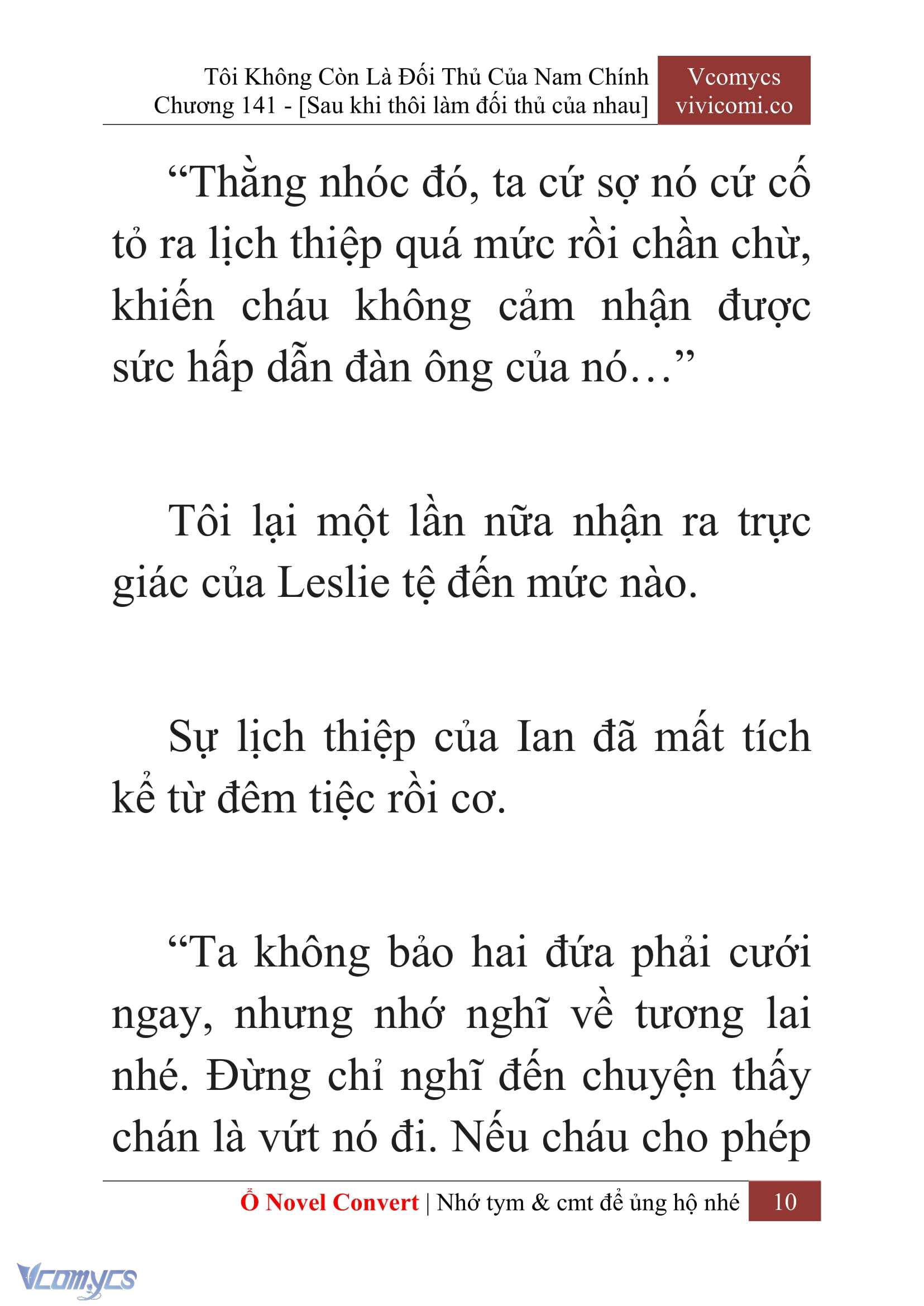 [Novel] Tôi Không Còn Là Đối Thủ Của Nam Chính Chapter  141 - 12