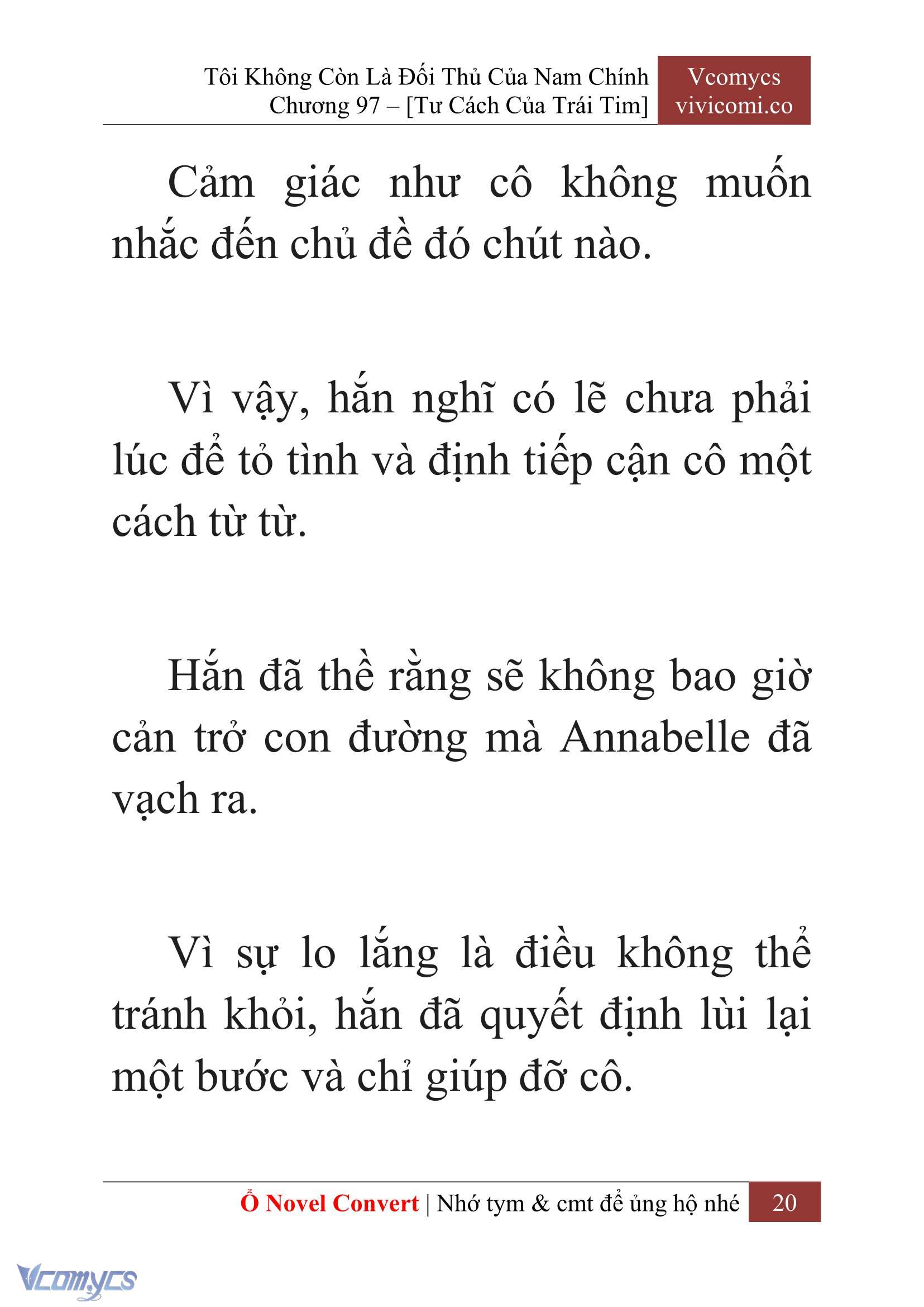 [Novel] Tôi Không Còn Là Đối Thủ Của Nam Chính Chapter  97 - 22
