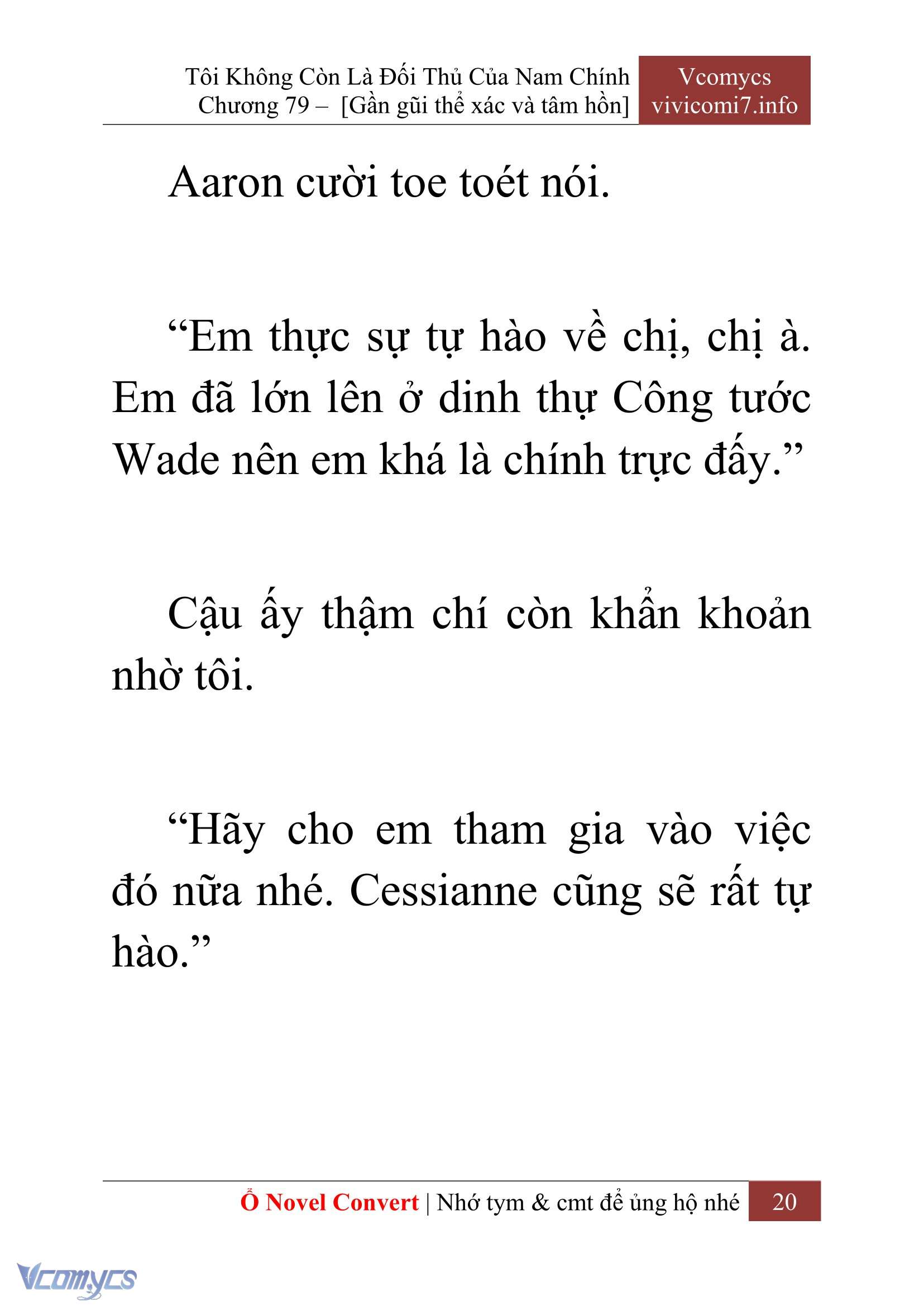 [Novel] Tôi Không Còn Là Đối Thủ Của Nam Chính Chapter  79 - 22