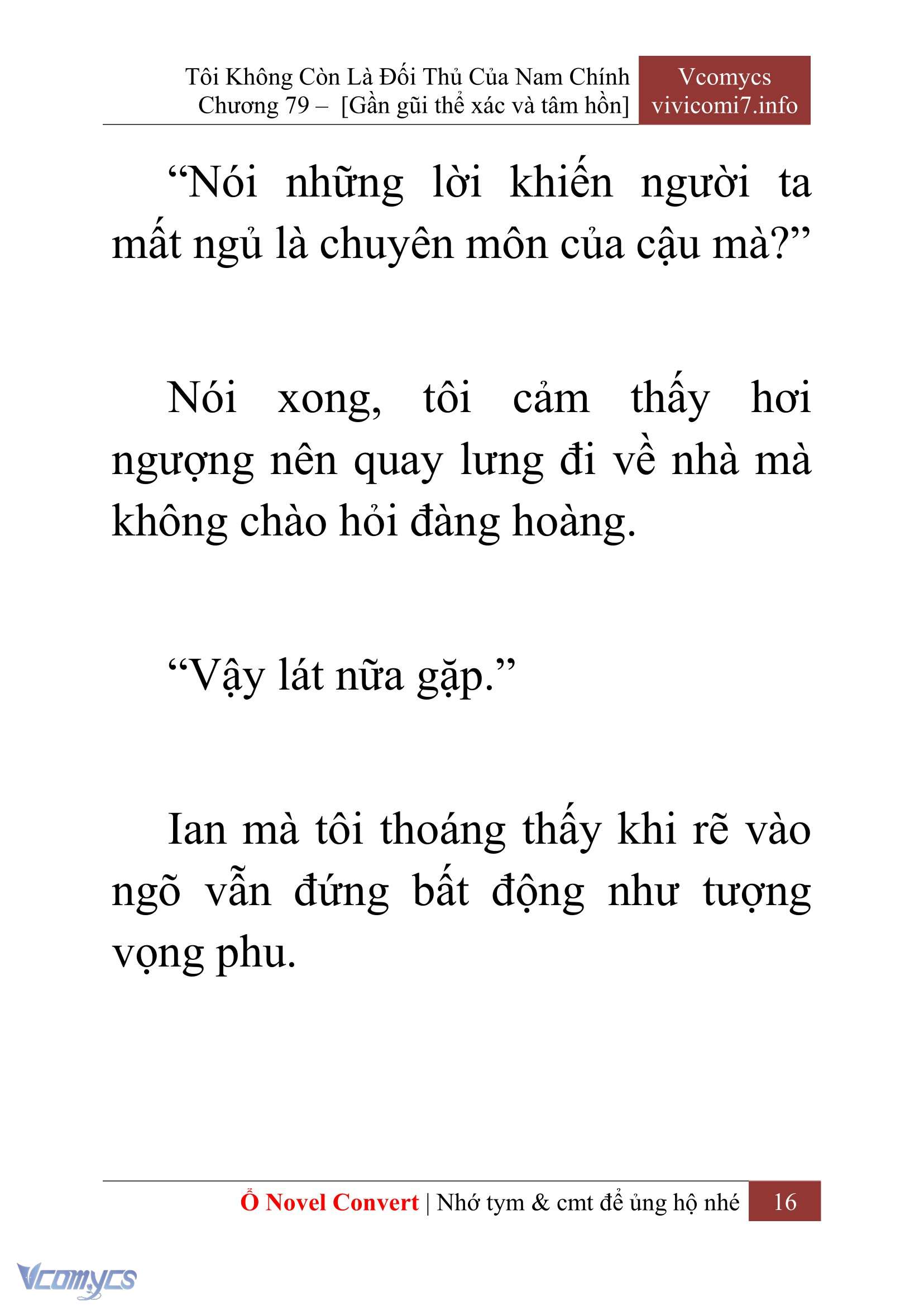 [Novel] Tôi Không Còn Là Đối Thủ Của Nam Chính Chapter  79 - 18