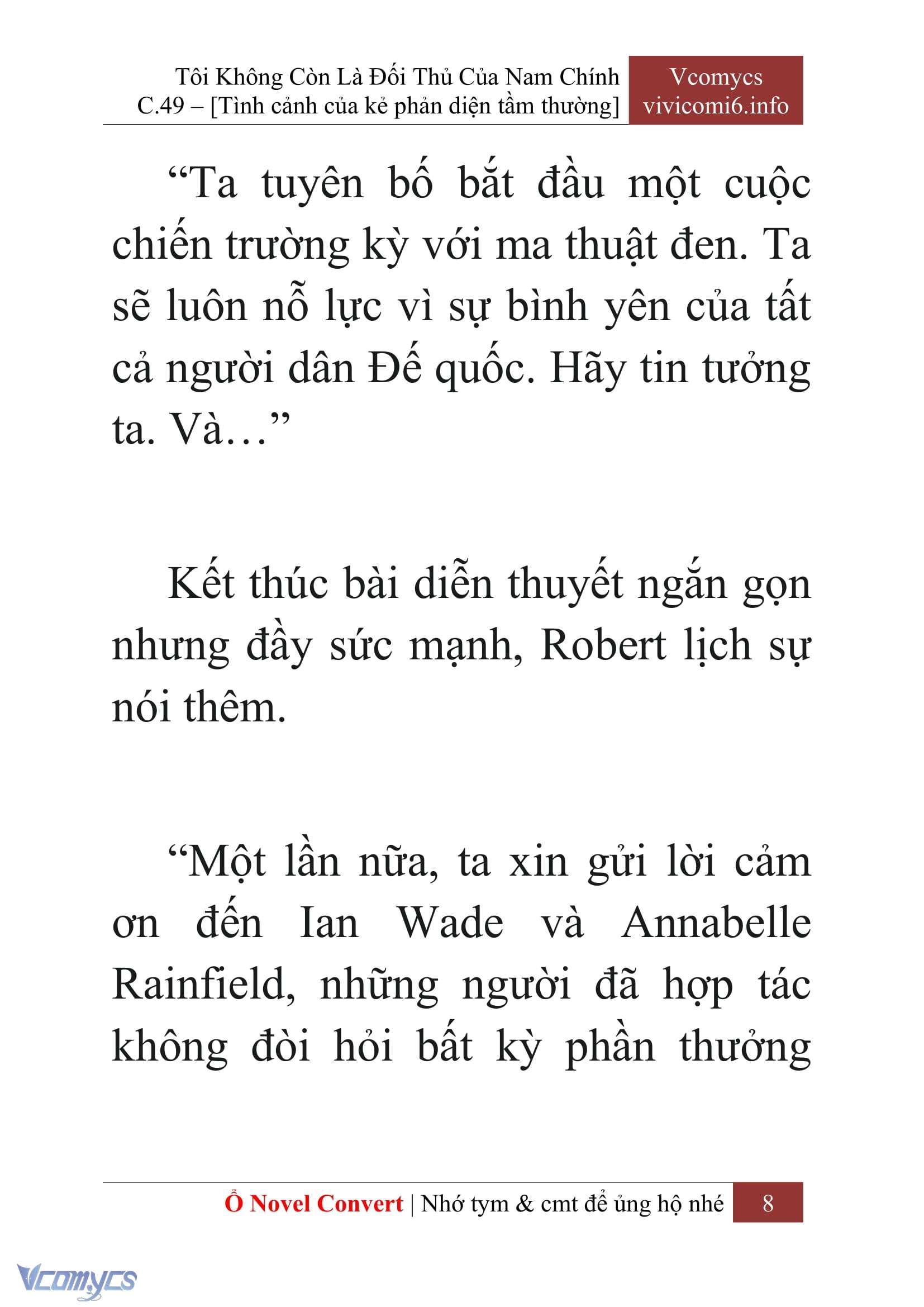 [Novel] Tôi Không Còn Là Đối Thủ Của Nam Chính Chapter  49 - 10