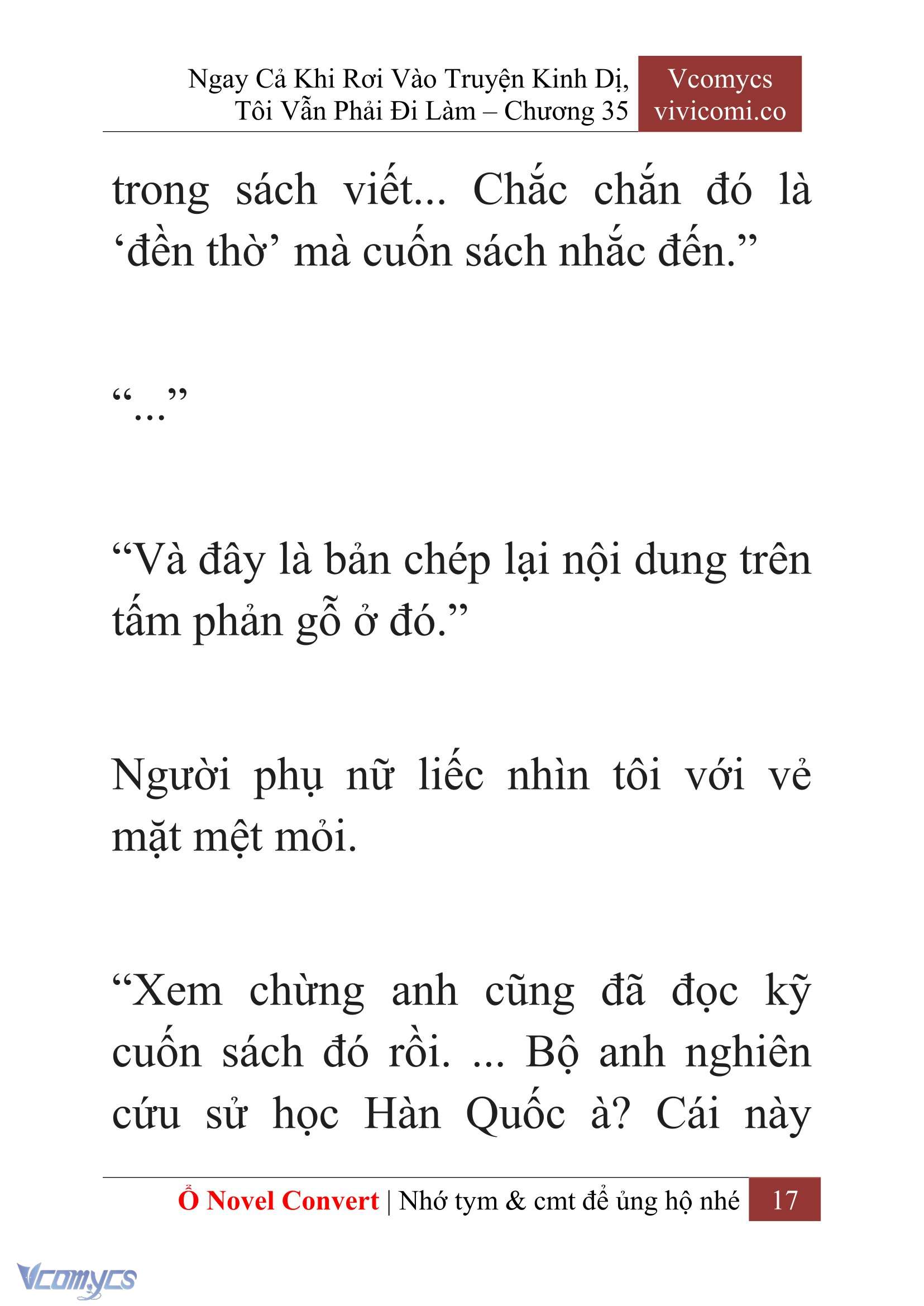 [Novel] Ngay Cả Khi Rơi Vào Truyện Kinh Dị, Tôi Vẫn Phải Đi Làm Chapter  35 - 19
